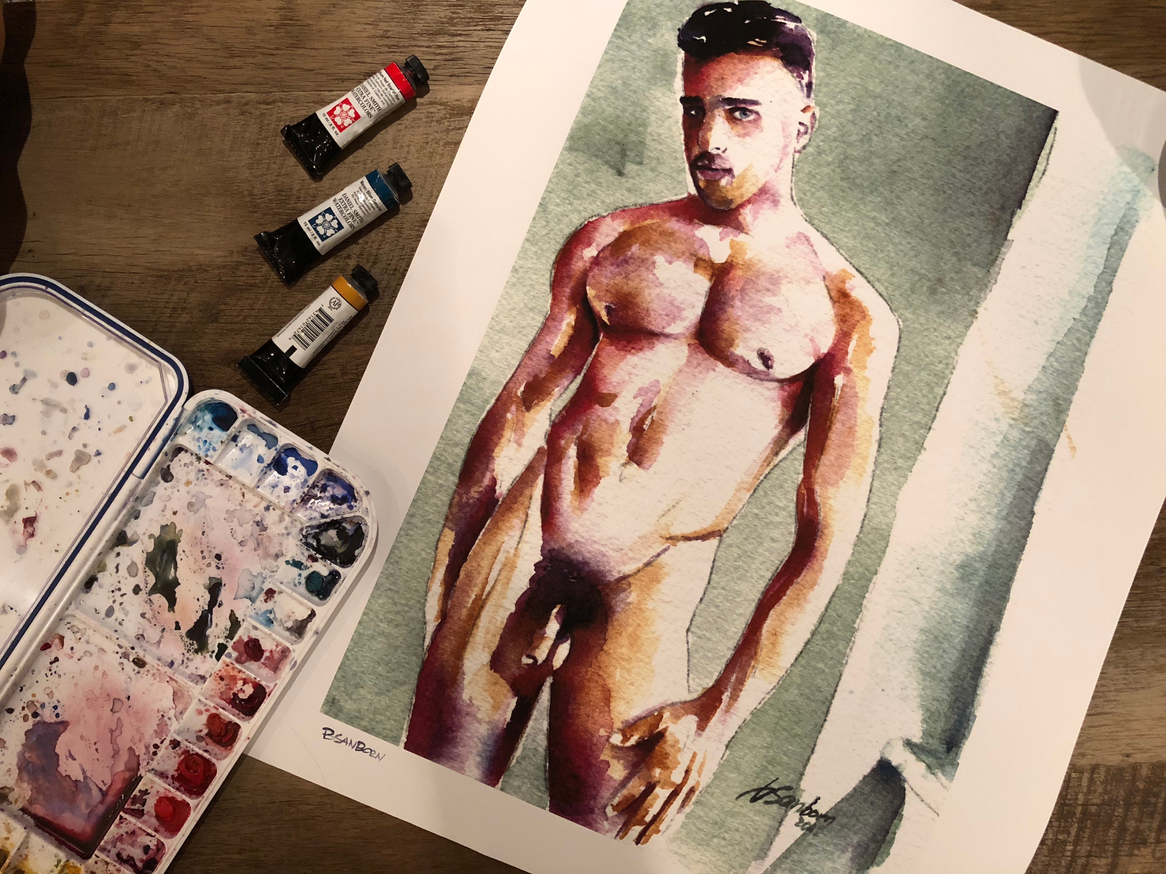 Why-Male-Nude-Art-Belongs-in-Every-Modern-Home The Art of Brenden Sanborn