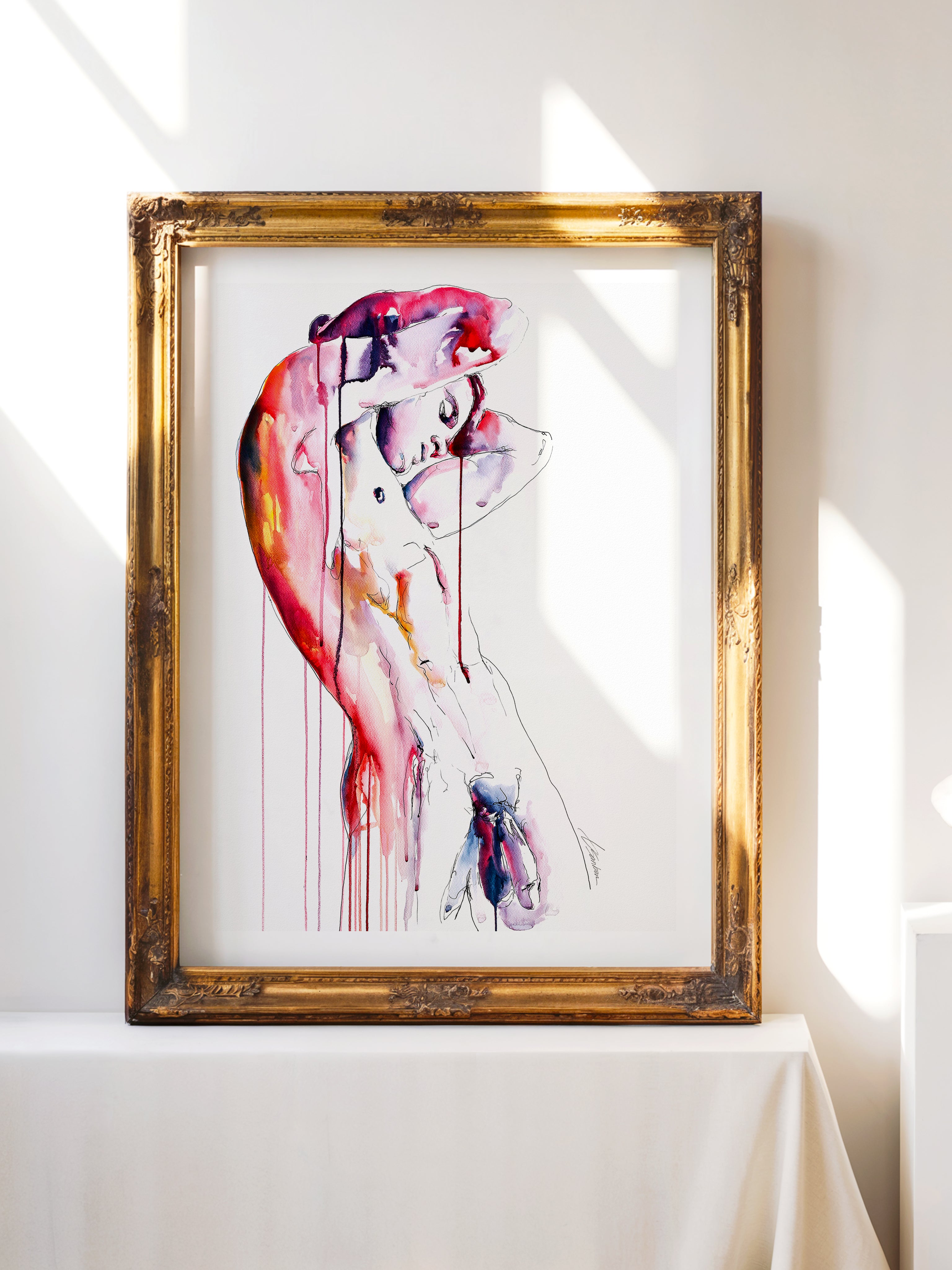 male figure art print Unbound by Brenden Sanborn