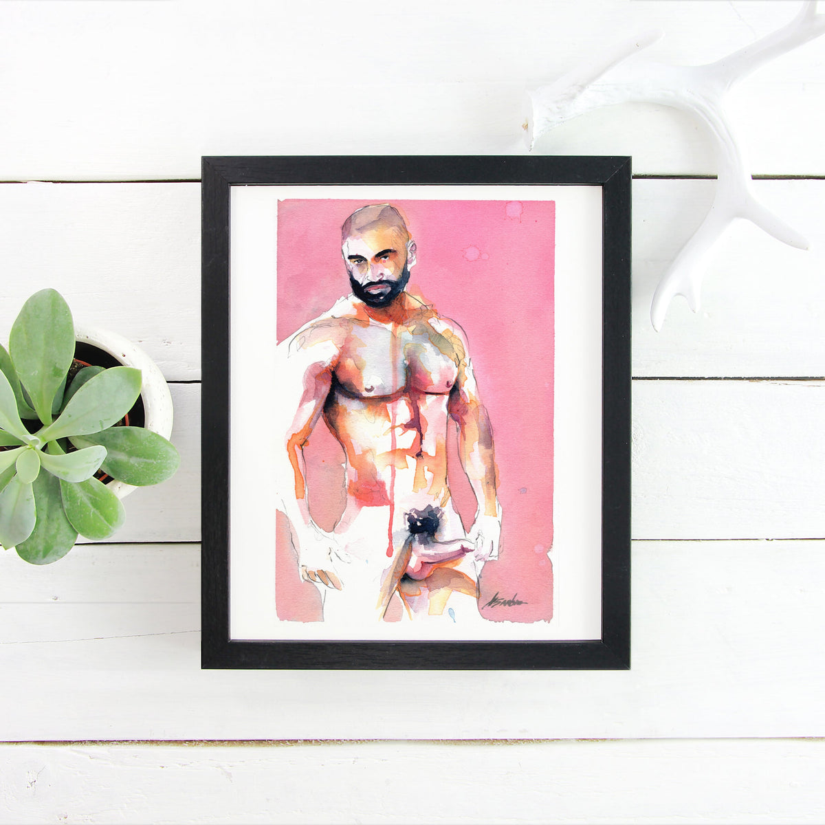 Sweet Tension – 6x9" Original Watercolor Artist Brenden Sanborn
