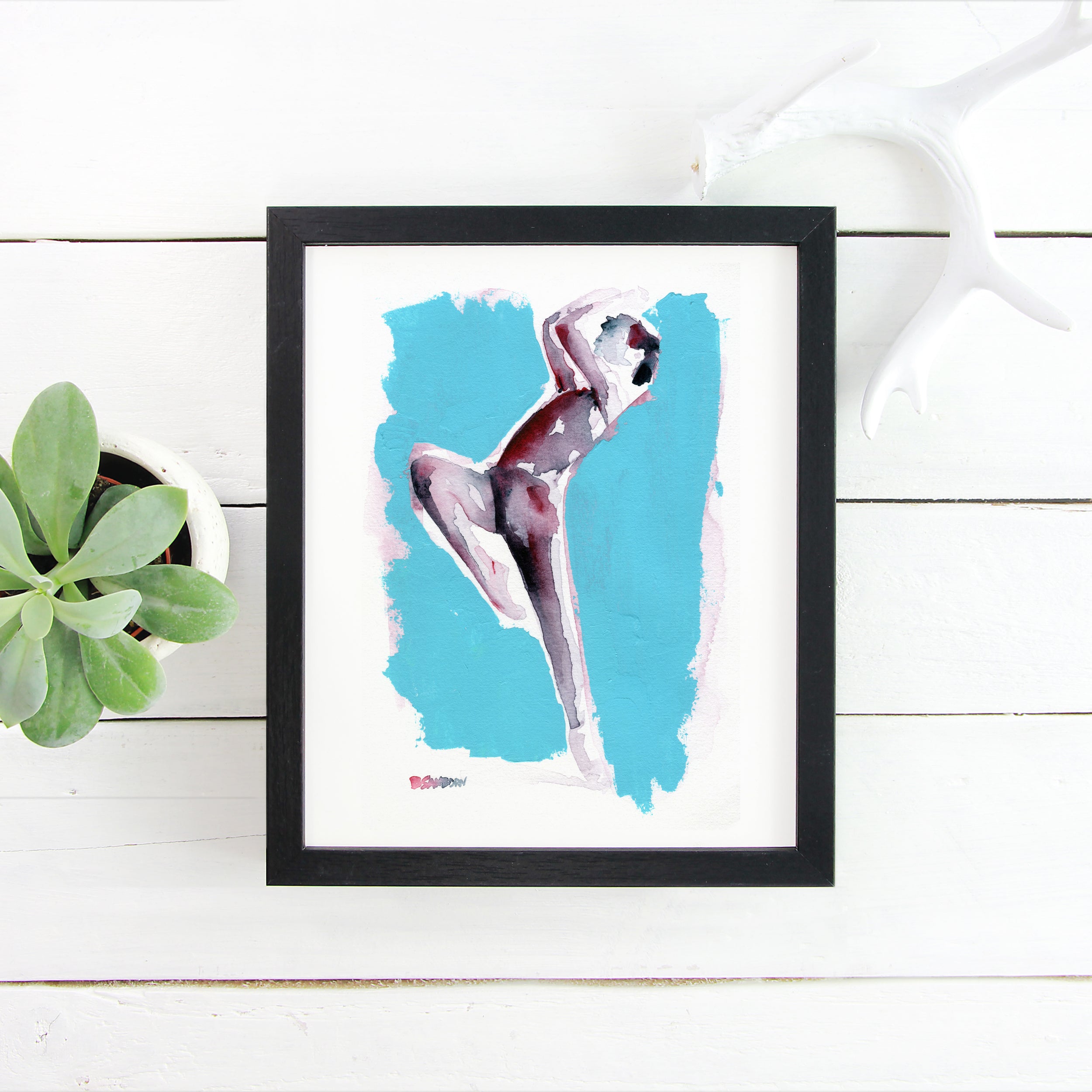 Pinned in Flight – 6x9" Original Watercolor Artist Brenden Sanborn