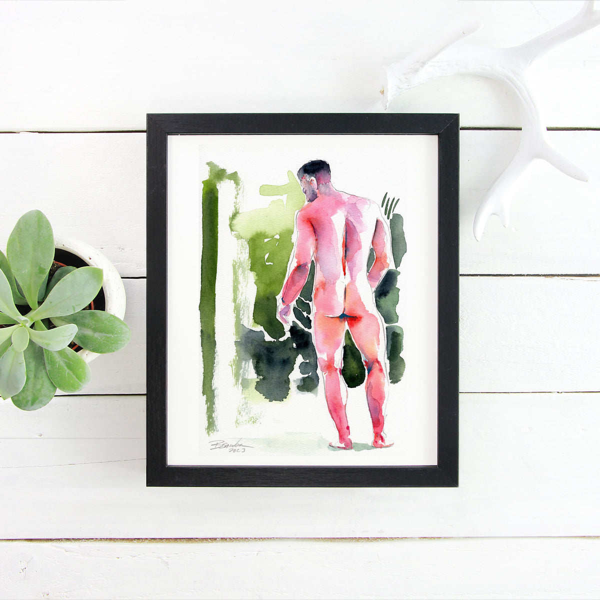 Quiet Exit – 6x9" Original Watercolor Artist Brenden Sanborn