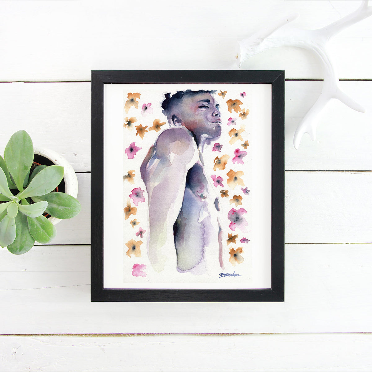 Petals and Pride – 6x9" Original Watercolor Artist Brenden Sanborn