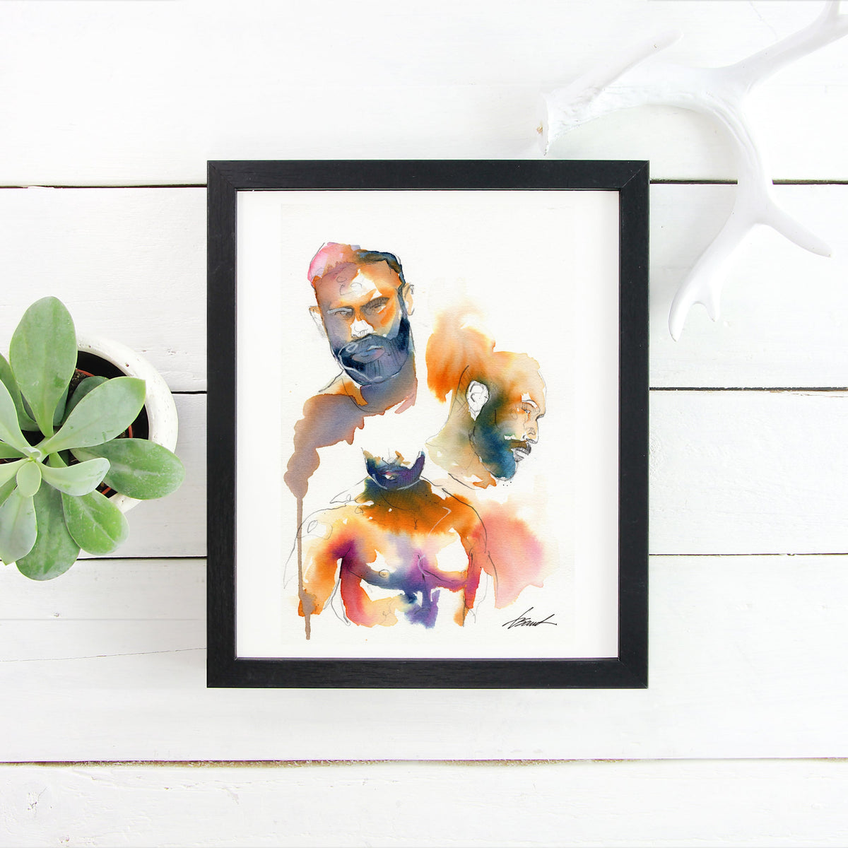 Echoes of Him – 6x9" Original Watercolor Artist Brenden Sanborn