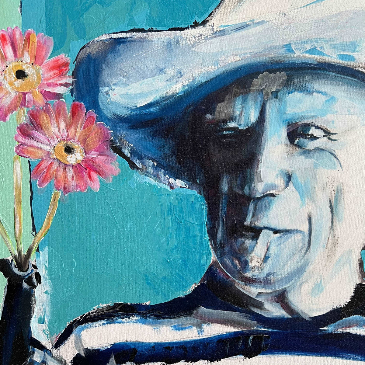 A Dangerous Kind of Joy – 40x40" Original Oil and Acrylic Artist Brenden Sanborn