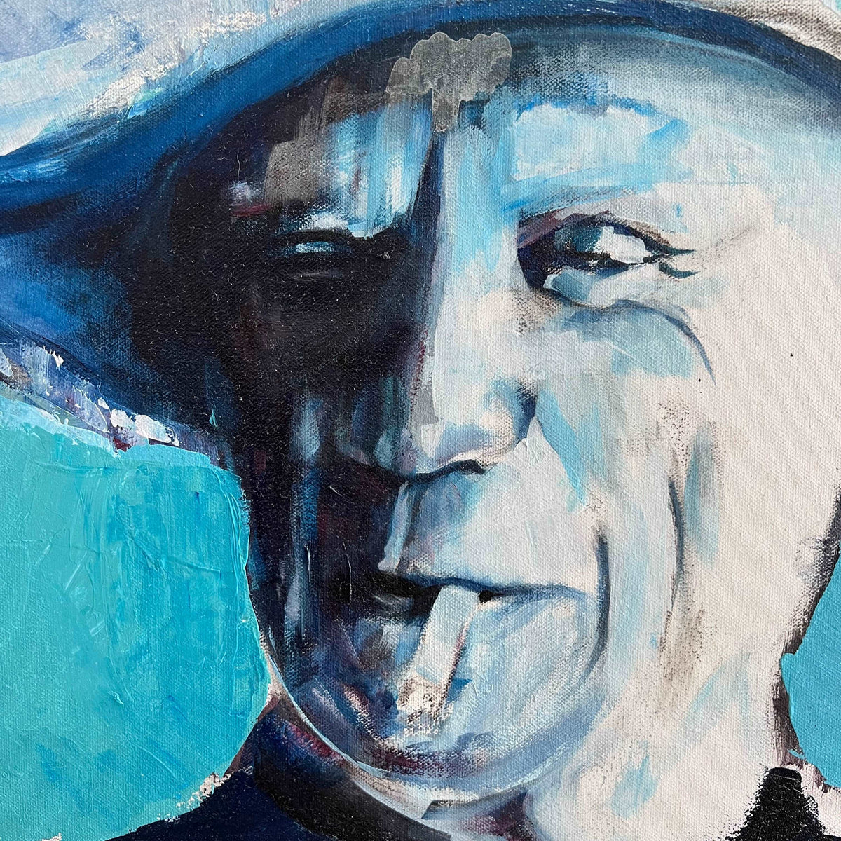 A Dangerous Kind of Joy – 40x40" Original Oil and Acrylic Artist Brenden Sanborn
