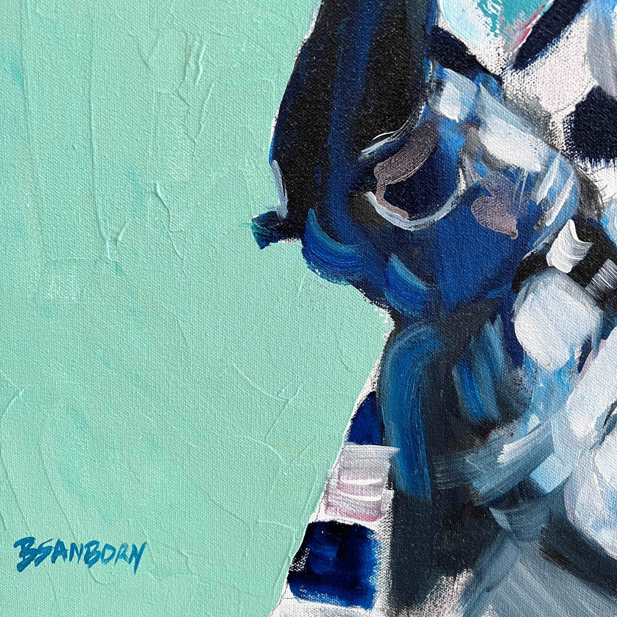 A Dangerous Kind of Joy – 40x40" Original Oil and Acrylic Artist Brenden Sanborn