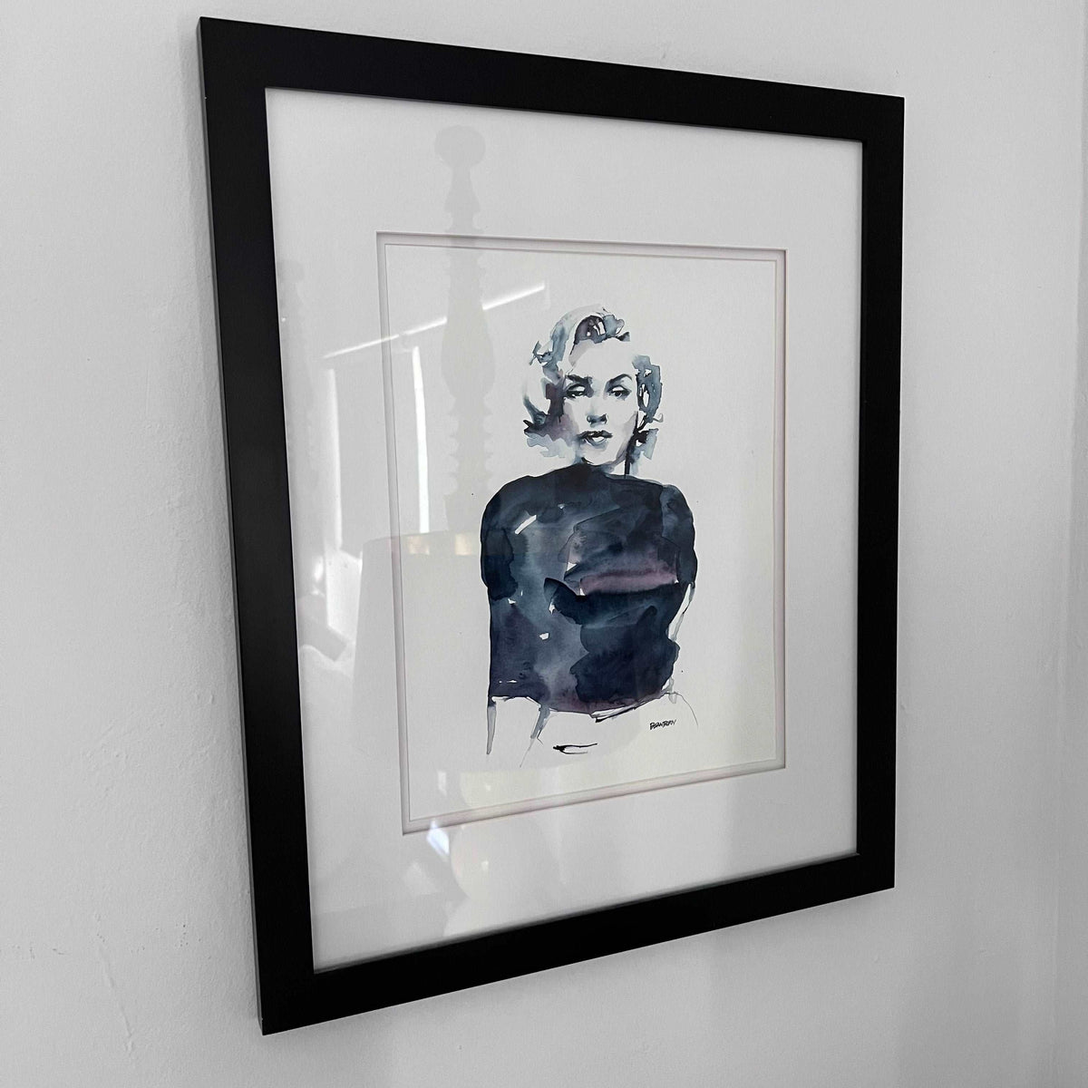 Capturing Marilyn Monroe: A Timeless Watercolor Portrait, 11x14 Original Watercolor Artist Brenden Sanborn