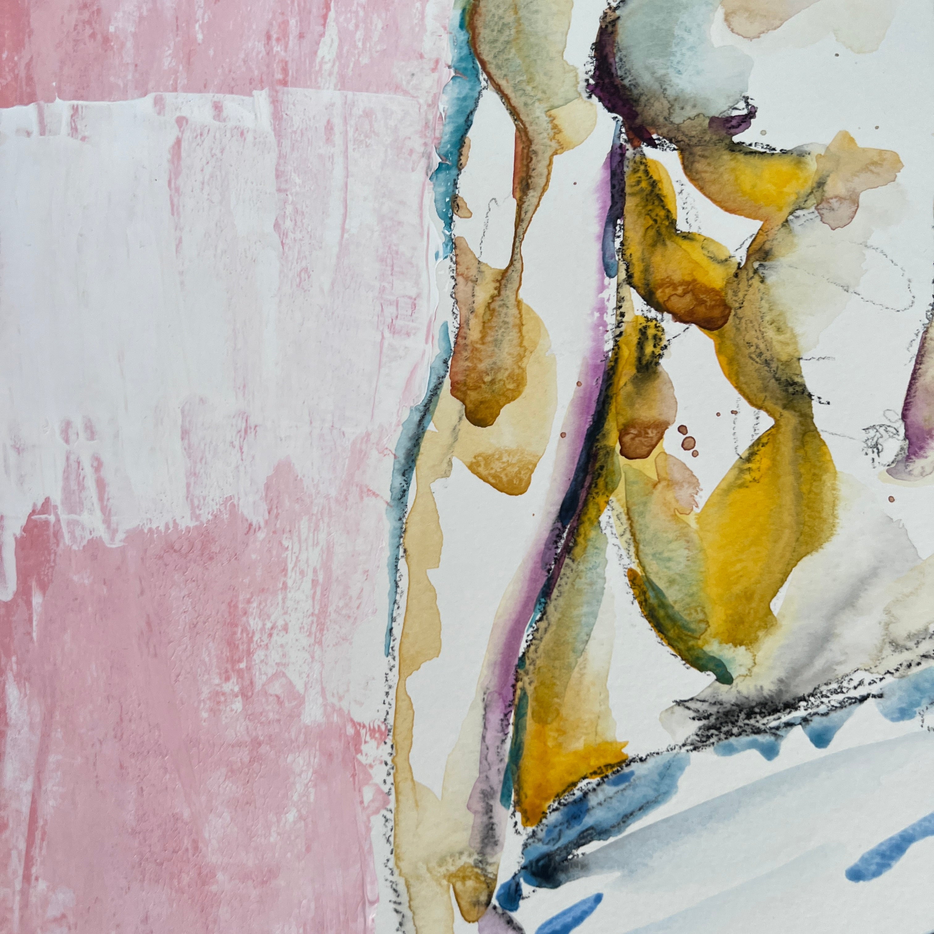 Wrapped in the Noise – 18x24" Original Acrylic Artist Brenden Sanborn