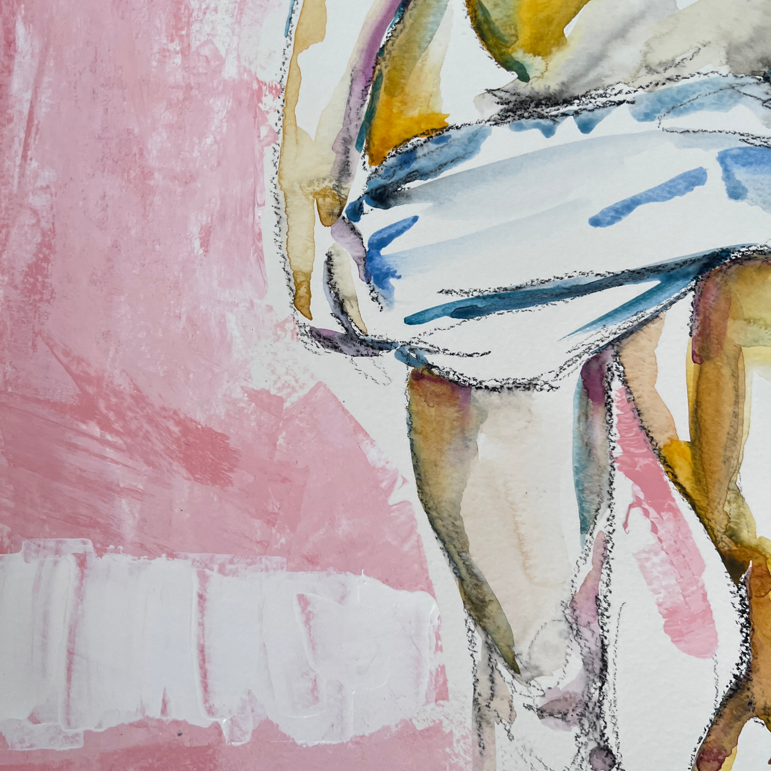 Wrapped in the Noise – 18x24" Original Acrylic Artist Brenden Sanborn