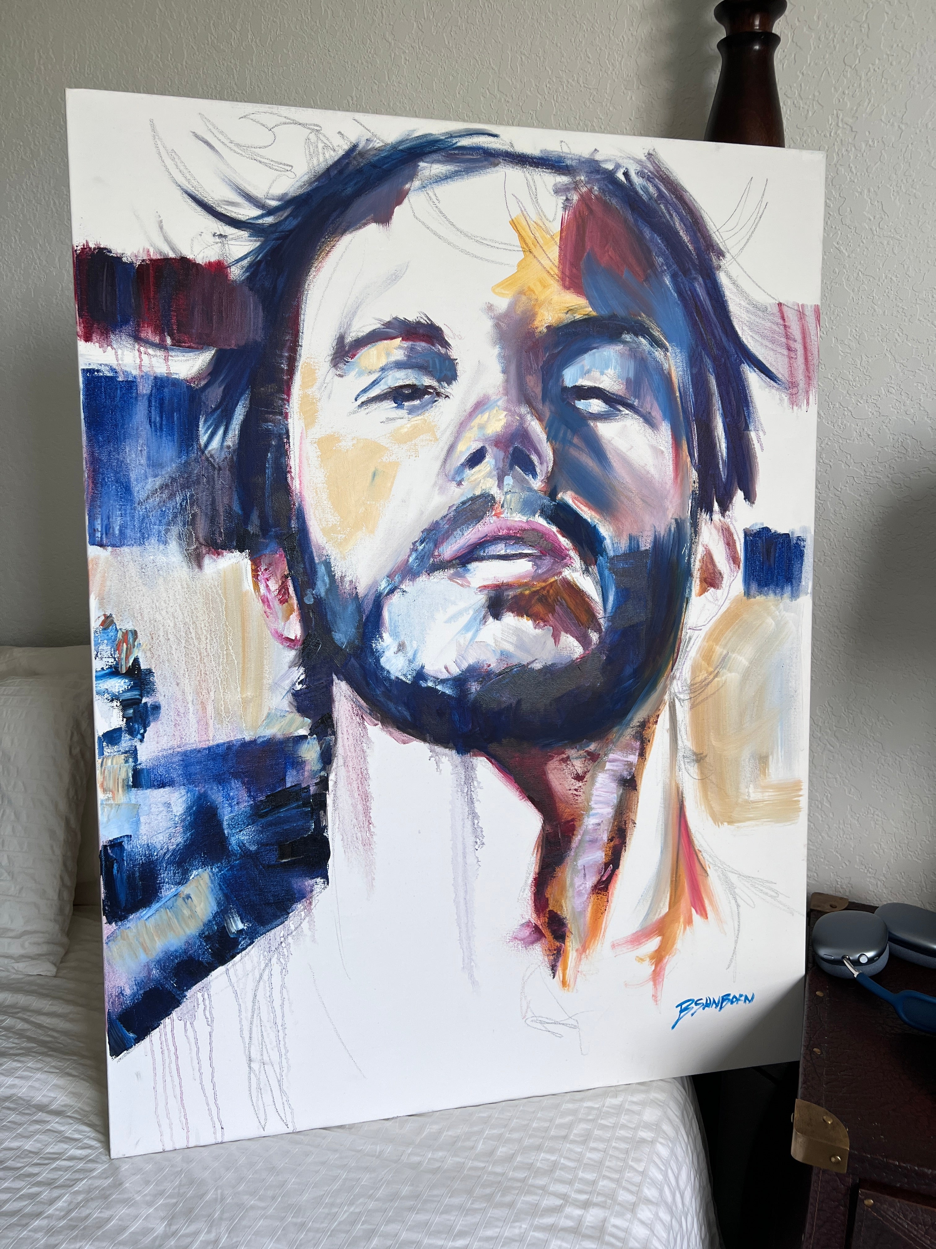 What Lingers in the Quiet – 30x40" Original Oil on Canvas Artist Brenden Sanborn
