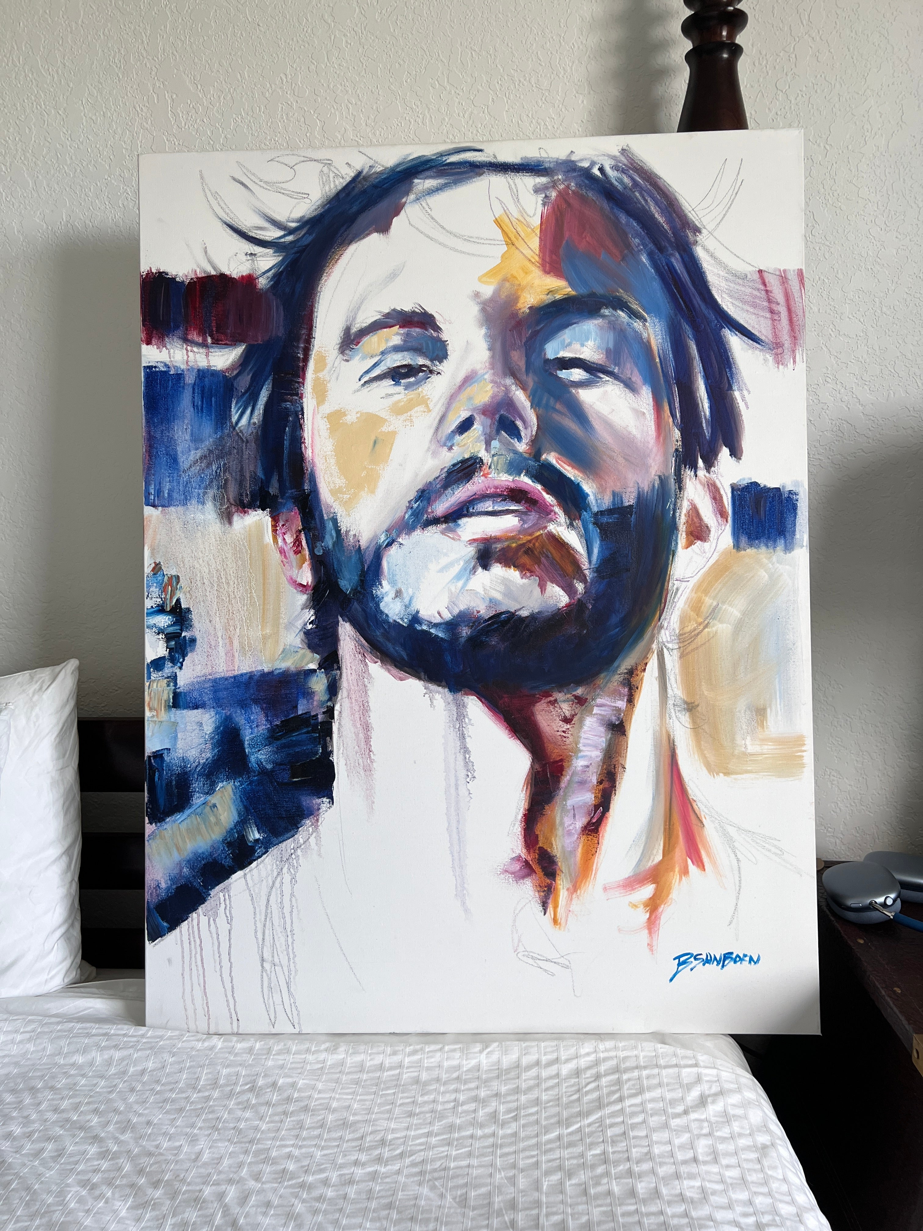What Lingers in the Quiet – 30x40" Original Oil on Canvas Artist Brenden Sanborn