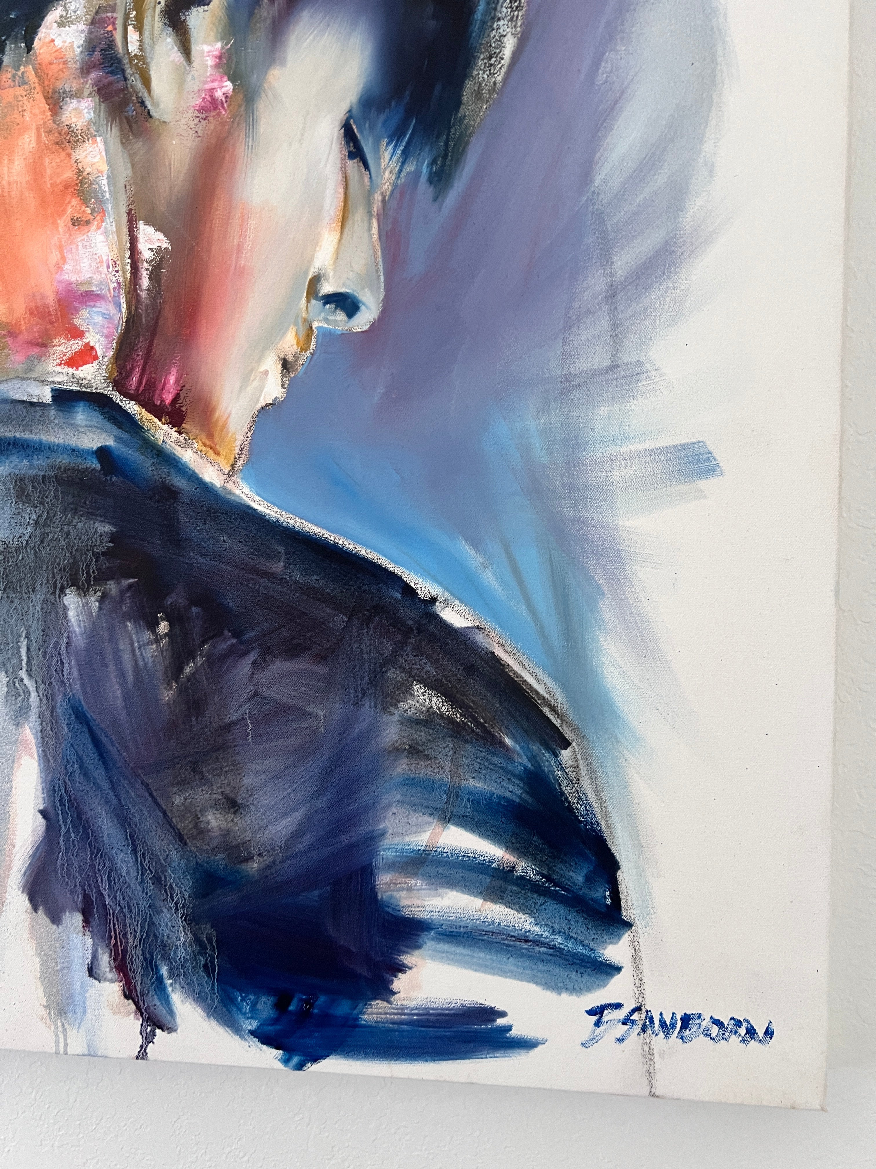 The Weight I Carry – 30x40" Original Oil and Acrylic Artist Brenden Sanborn