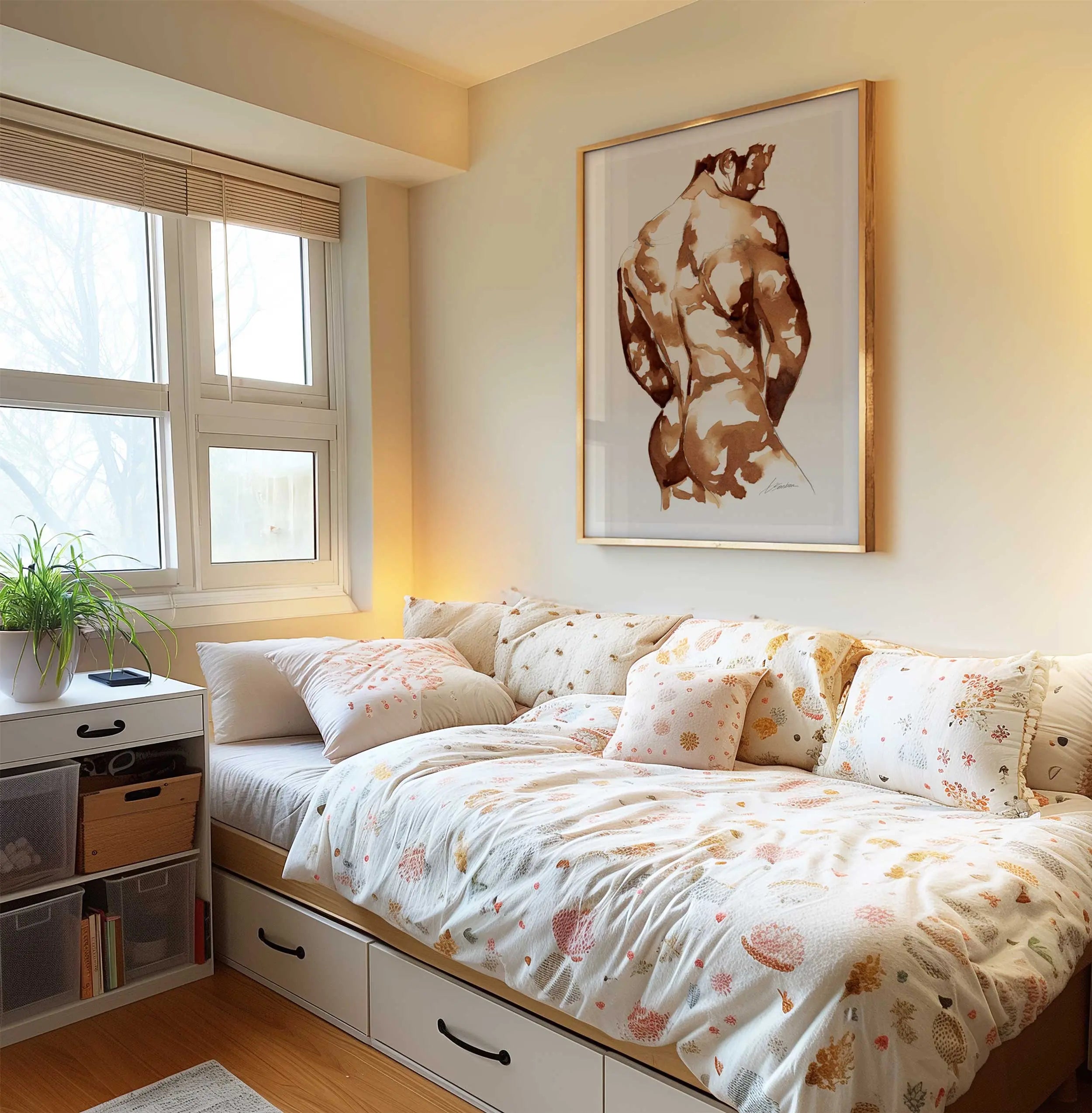 Coffee Nude Booty - Art Print Artist Brenden Sanborn