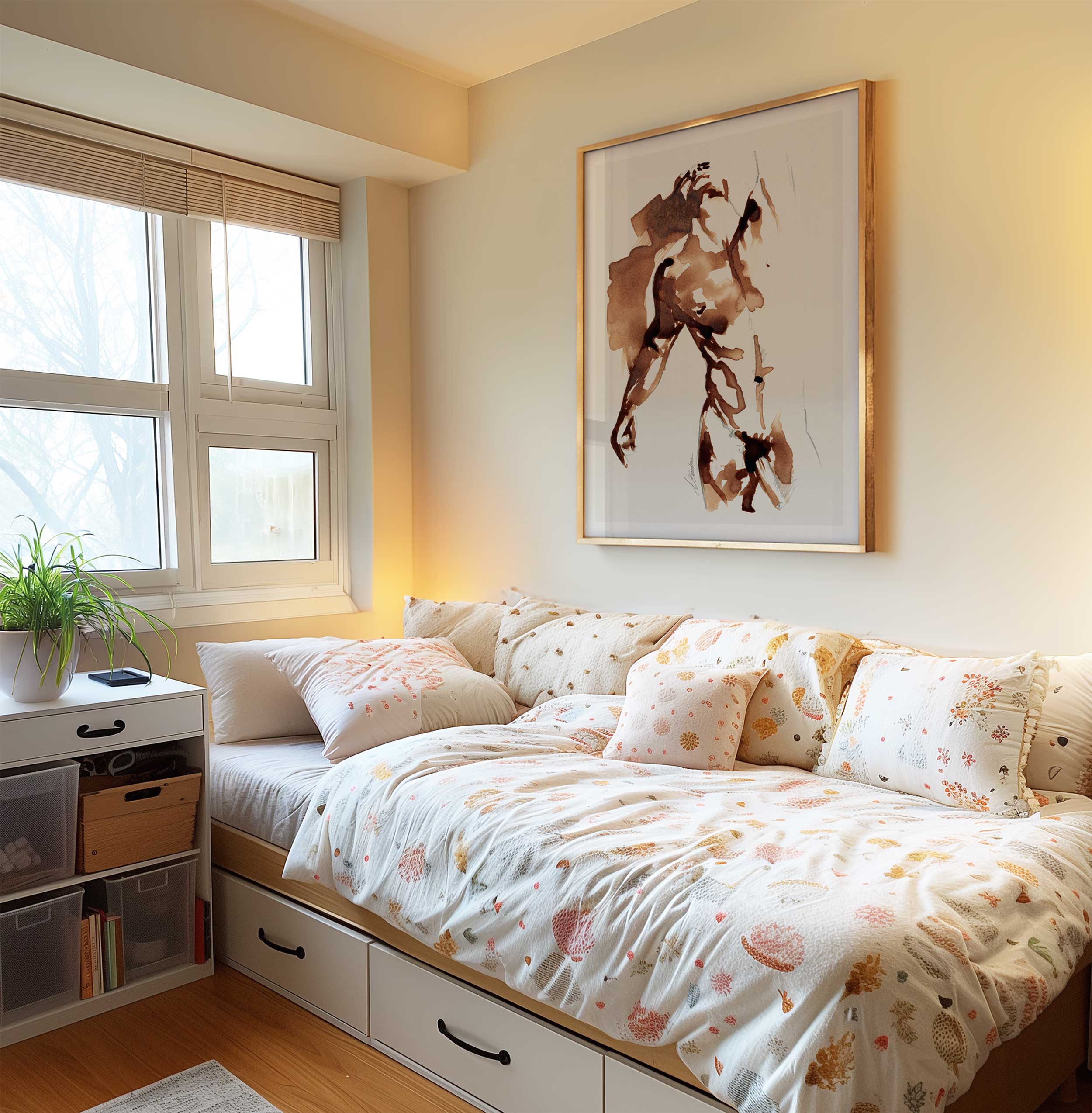 Coffee Nude in Motion - Art Print Artist Brenden Sanborn