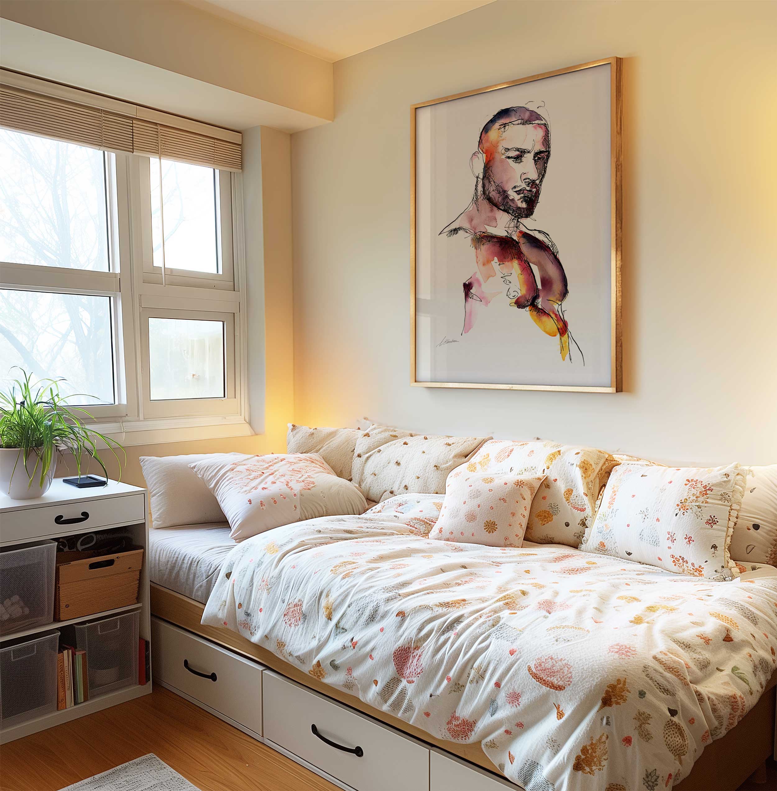 The Fire in His Gaze – Art Print Artist Brenden Sanborn