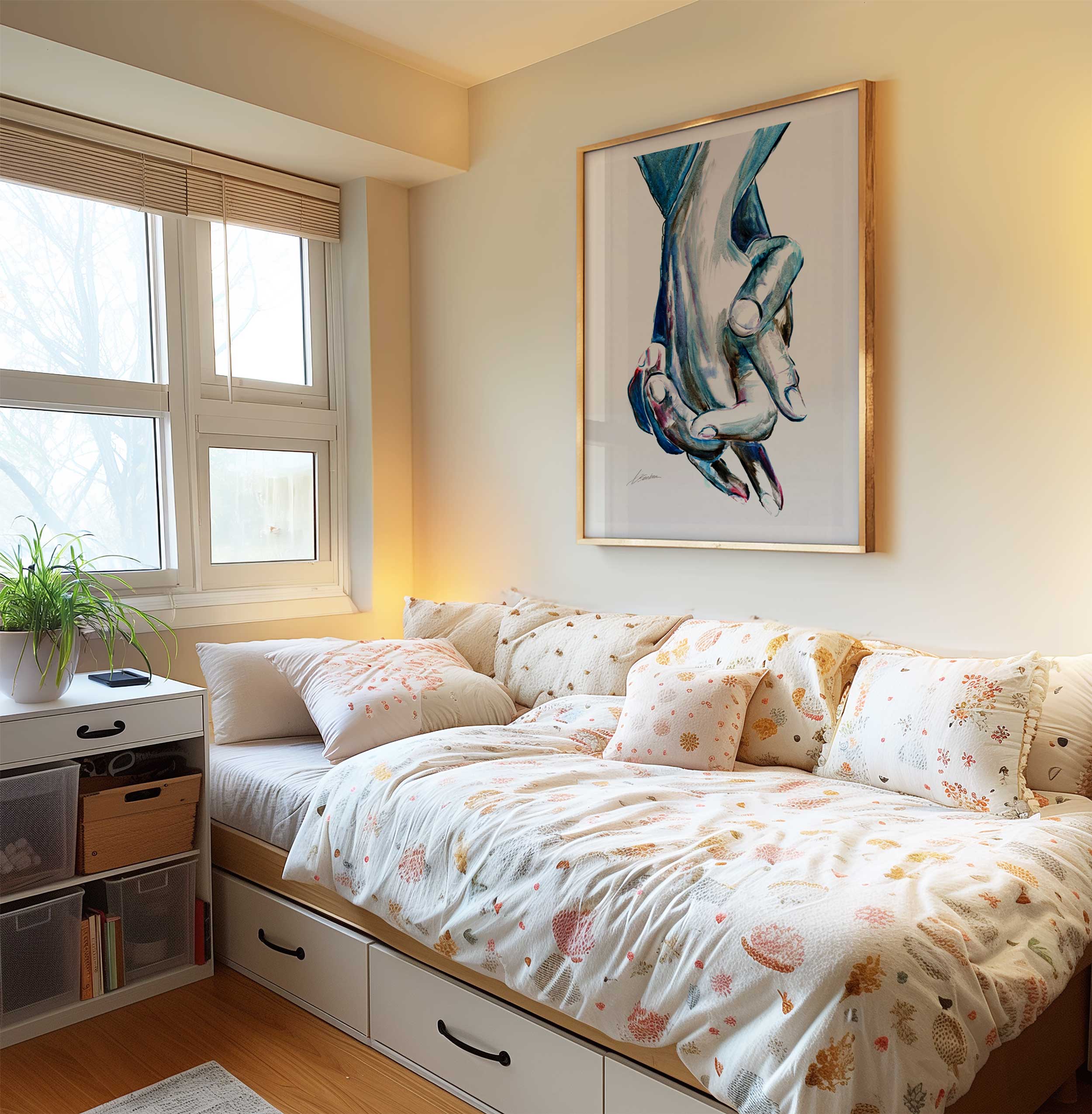 Fingers Entwined in a Silent Promise – Art Print Artist Brenden Sanborn