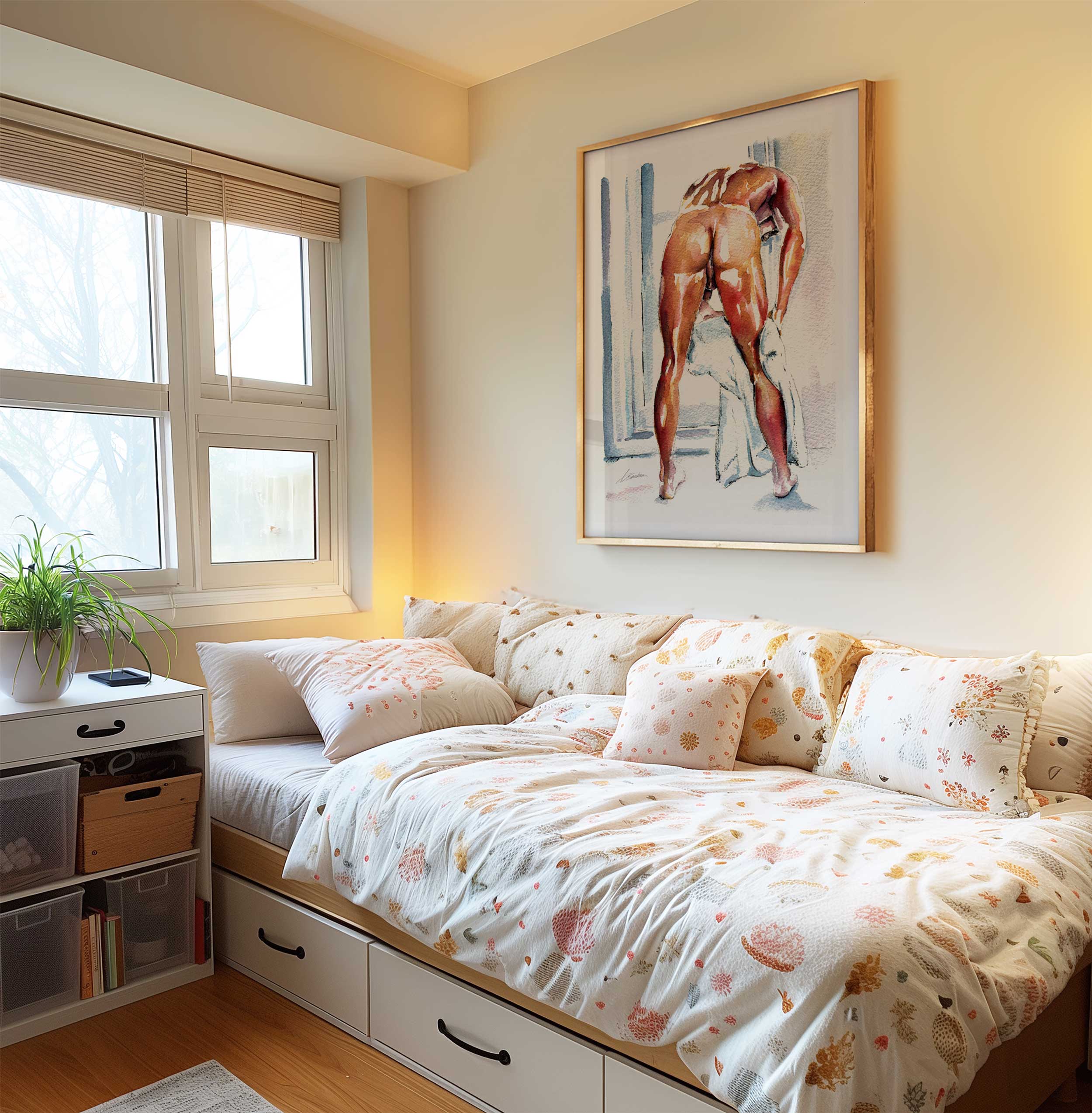 The Toweling Adonis - Giclee Art Print Artist Brenden Sanborn