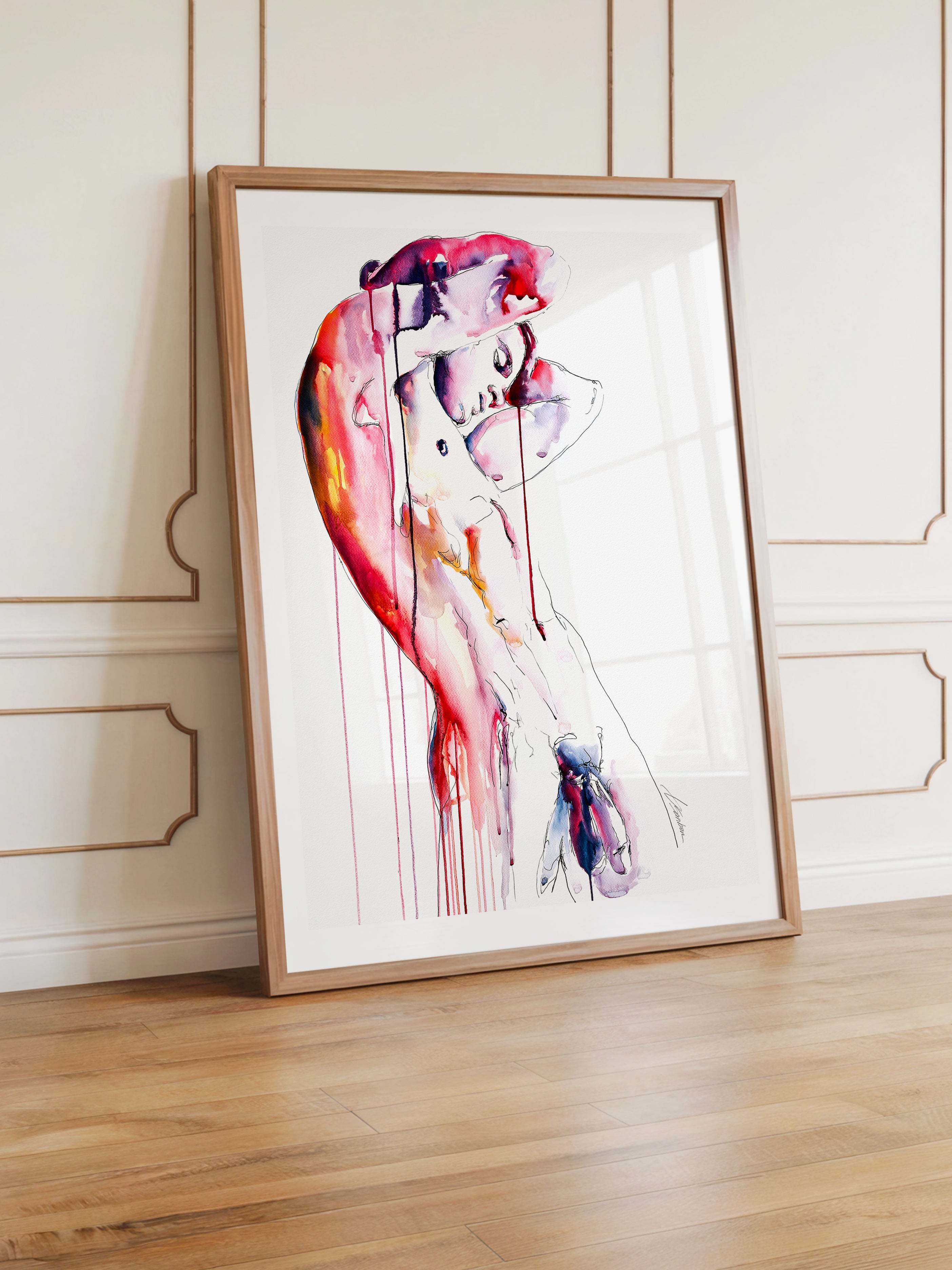 male figure art print Unbound by Brenden Sanborn