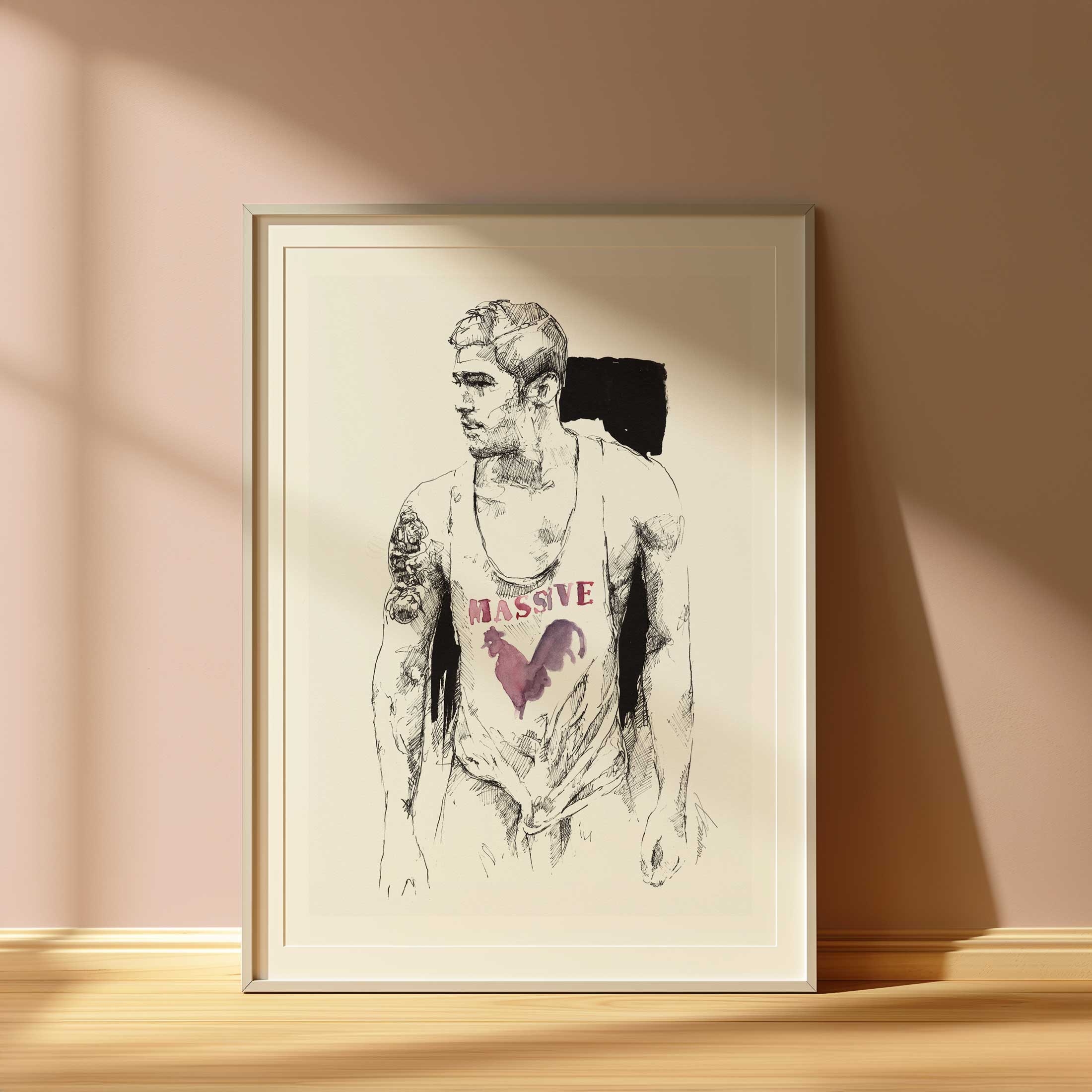 The Rooster - Art Print Artist Brenden Sanborn