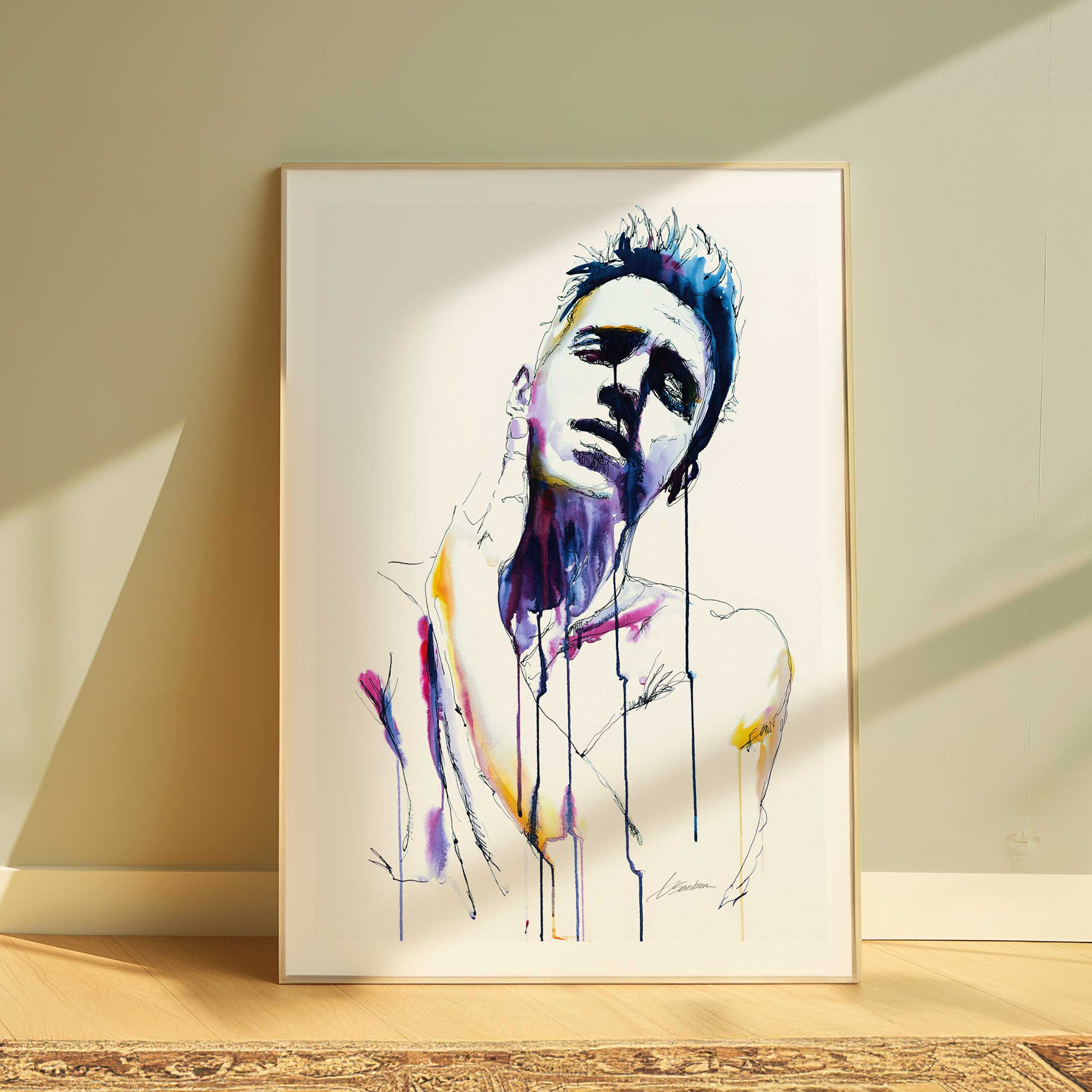 Bare Neck Reaching for Tenderness - Art Print Artist Brenden Sanborn