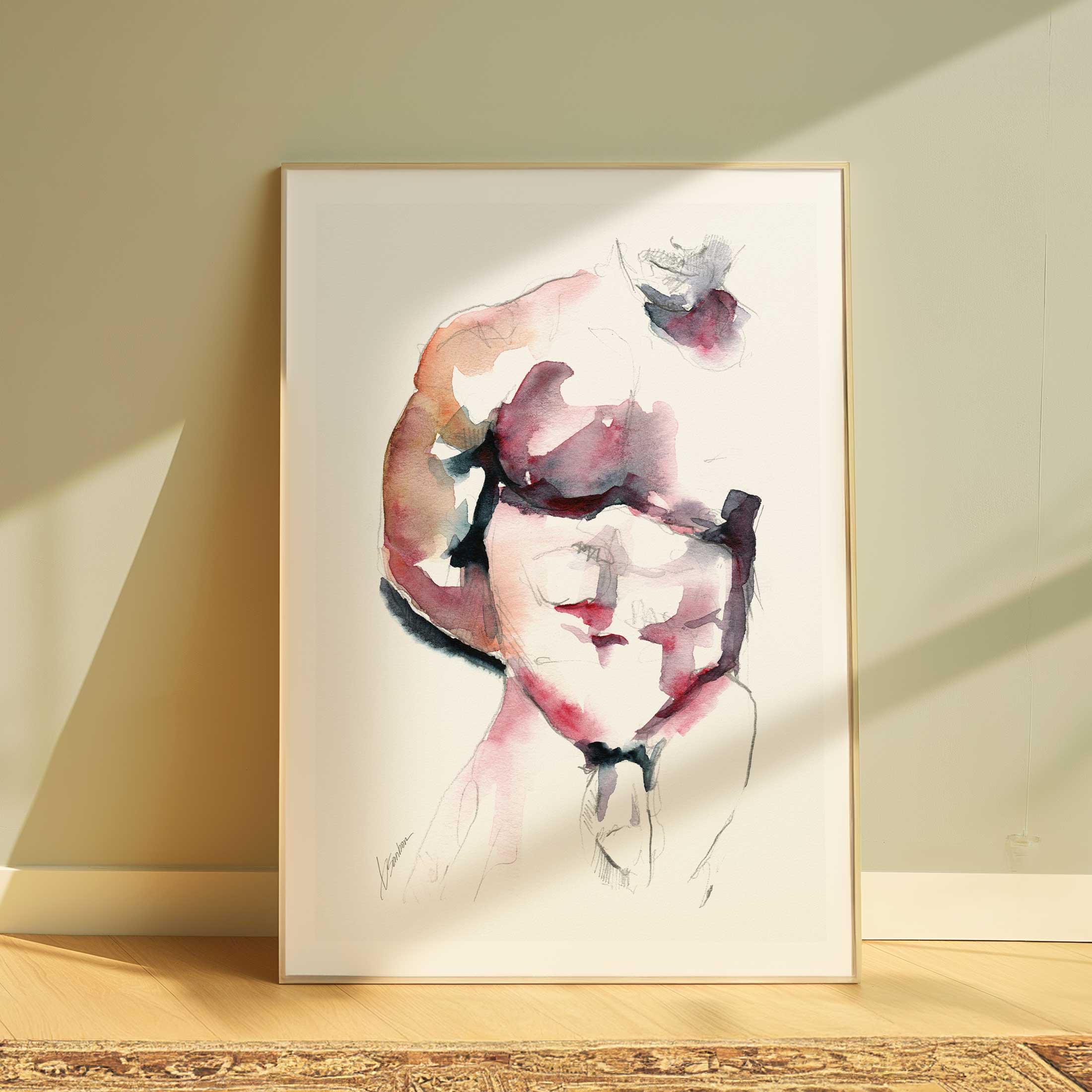 Man Posing in Mystery - Art Print Artist Brenden Sanborn