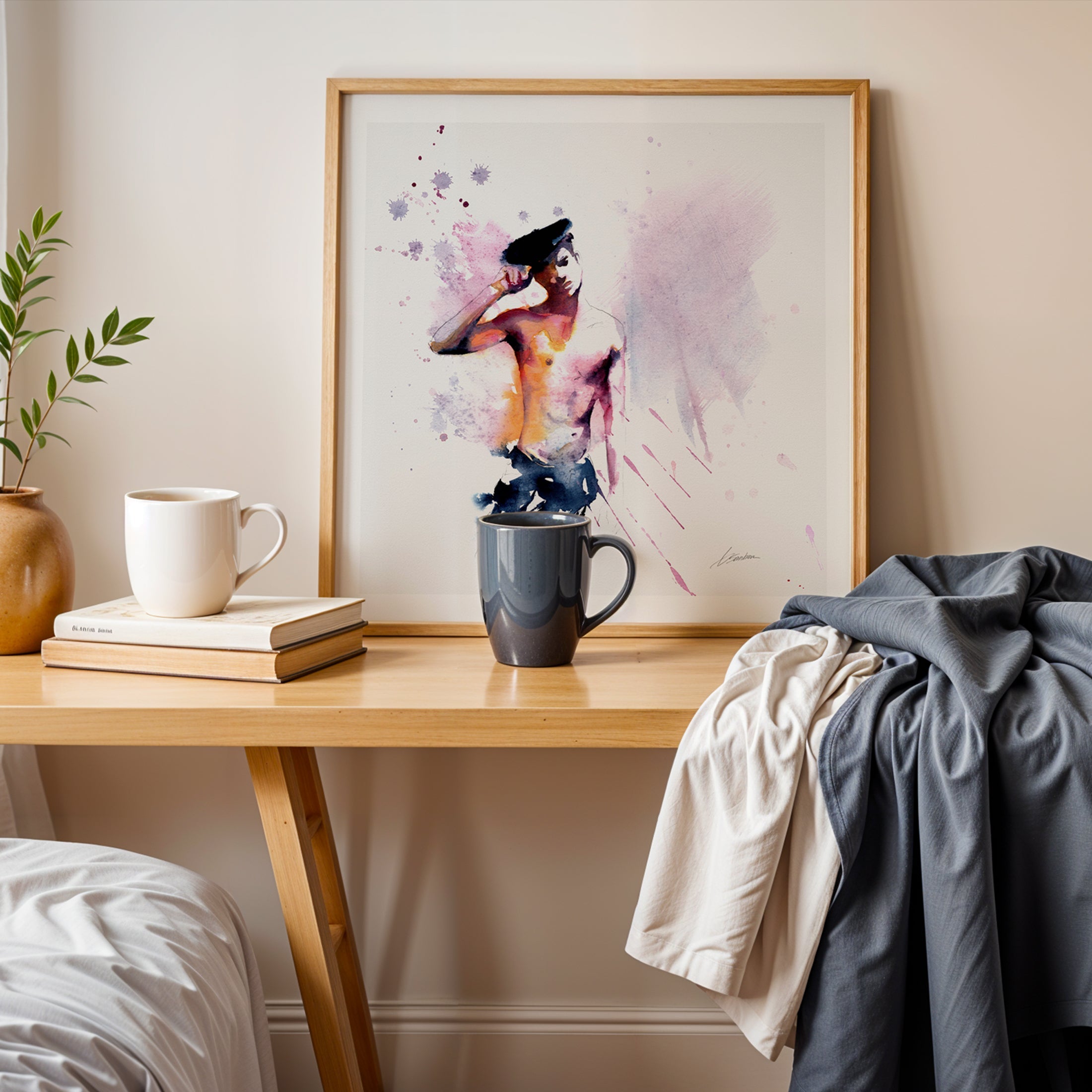 Flirt in a Beret – Art Print Artist Brenden Sanborn