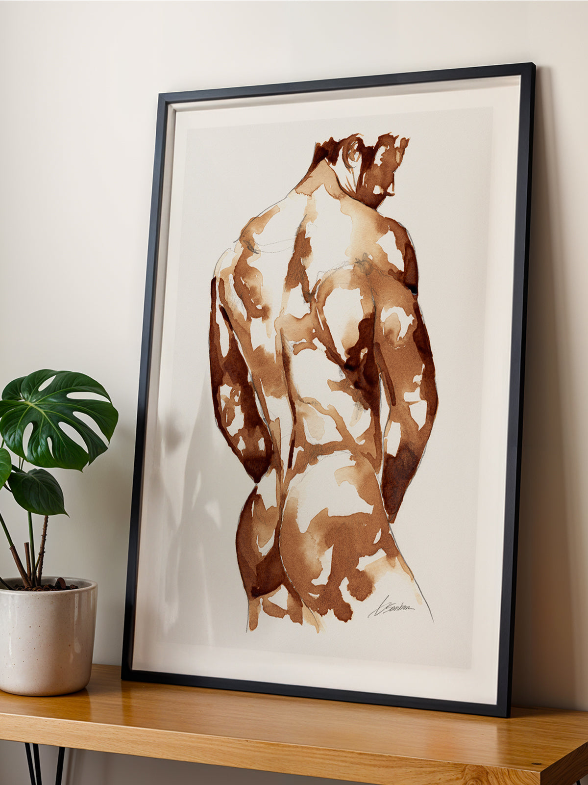 male figure art print Contour by Brenden Sanborn