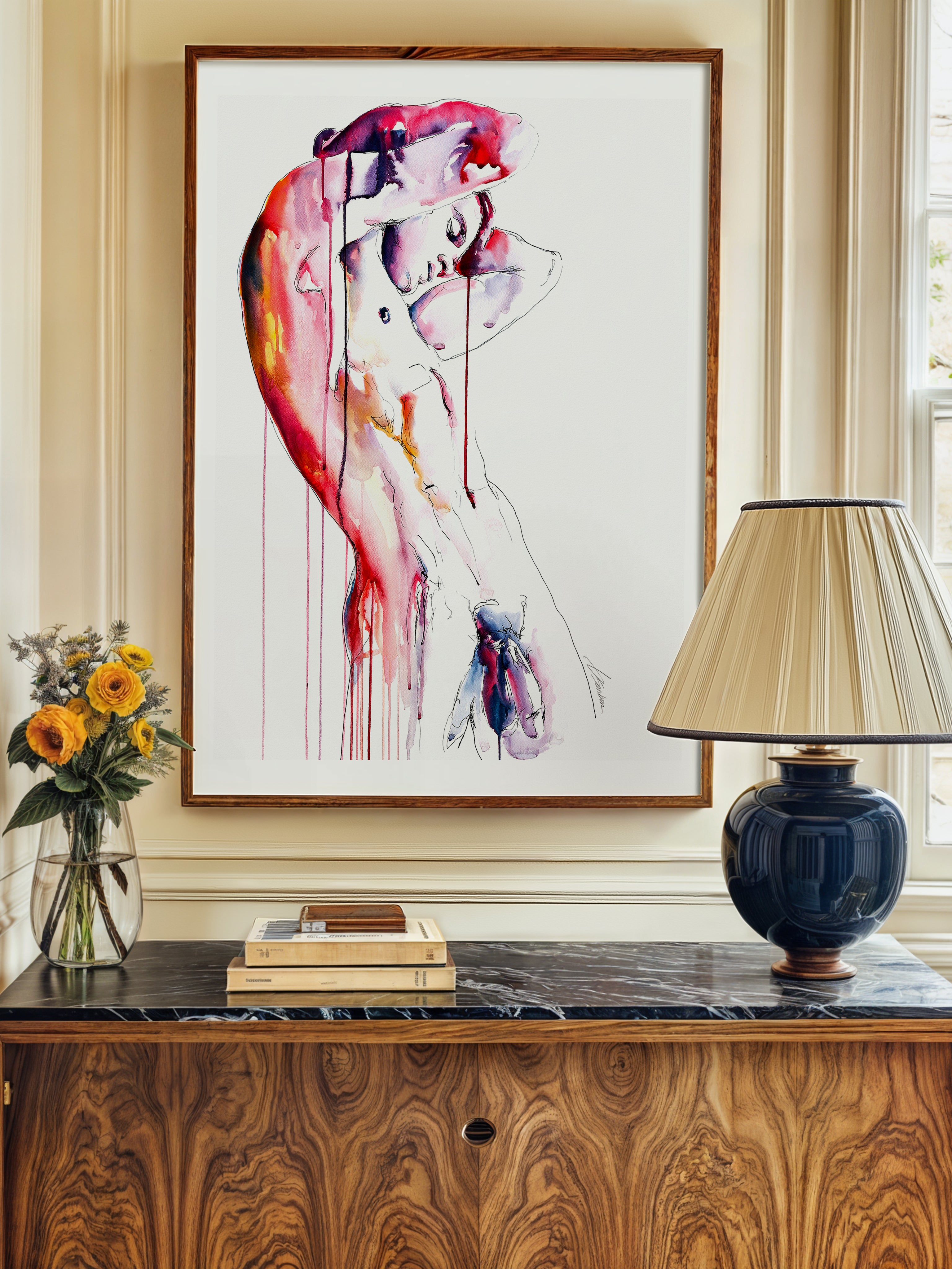 male figure art print Unbound by Brenden Sanborn