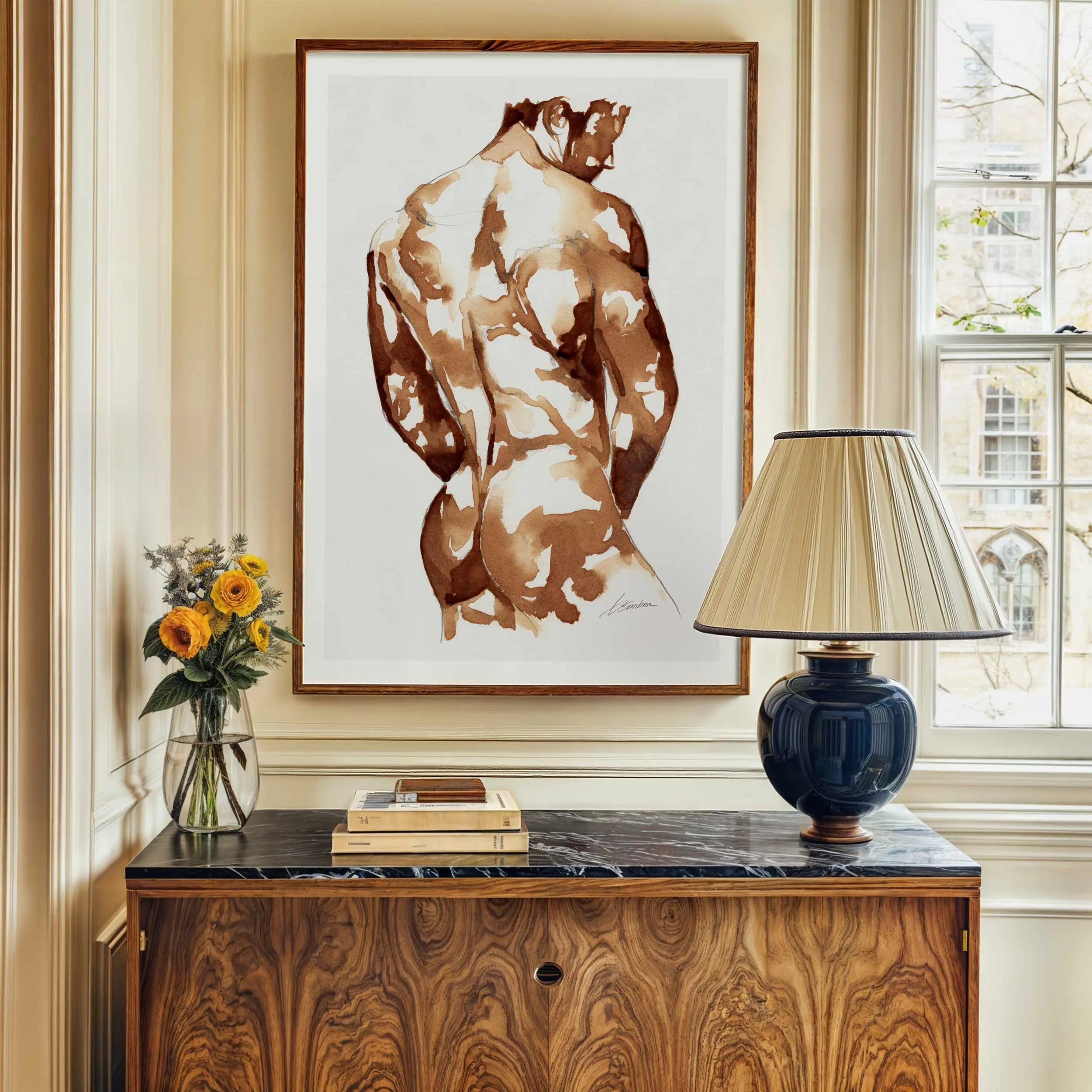 Coffee Nude Booty - Art Print Artist Brenden Sanborn