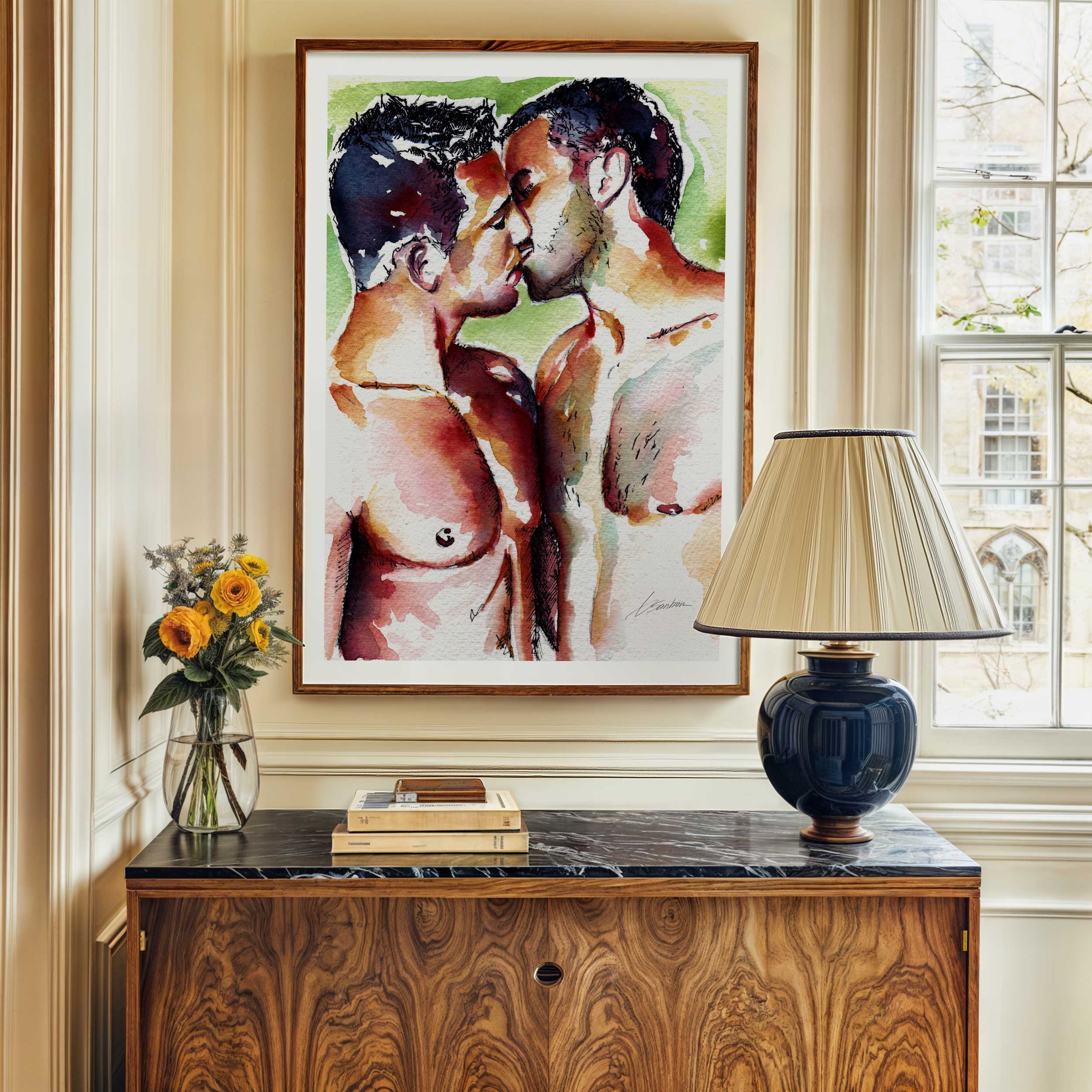Lips Almost Touched – Art Print Artist Brenden Sanborn