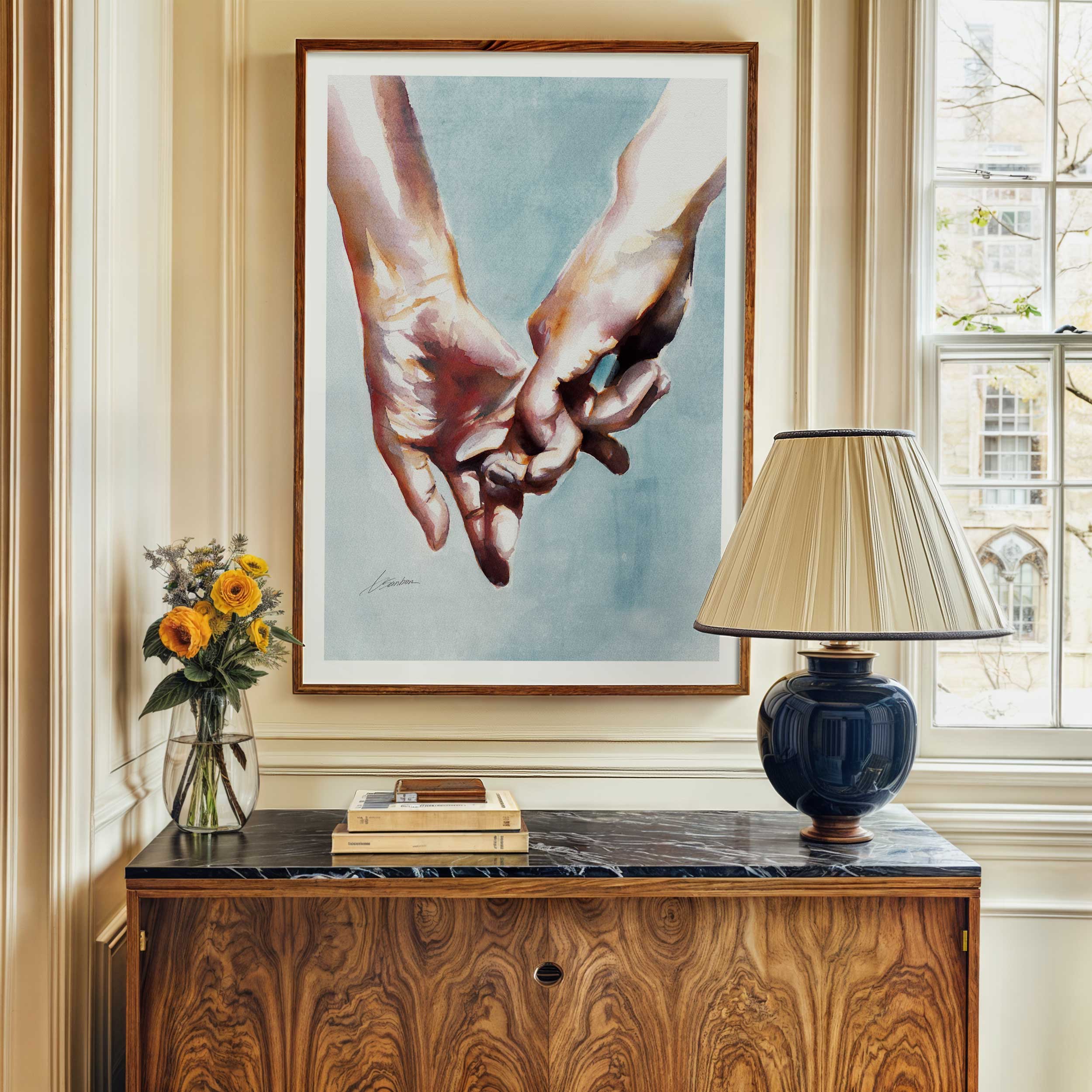 A Gentle Hold of Love – Art Print Artist Brenden Sanborn