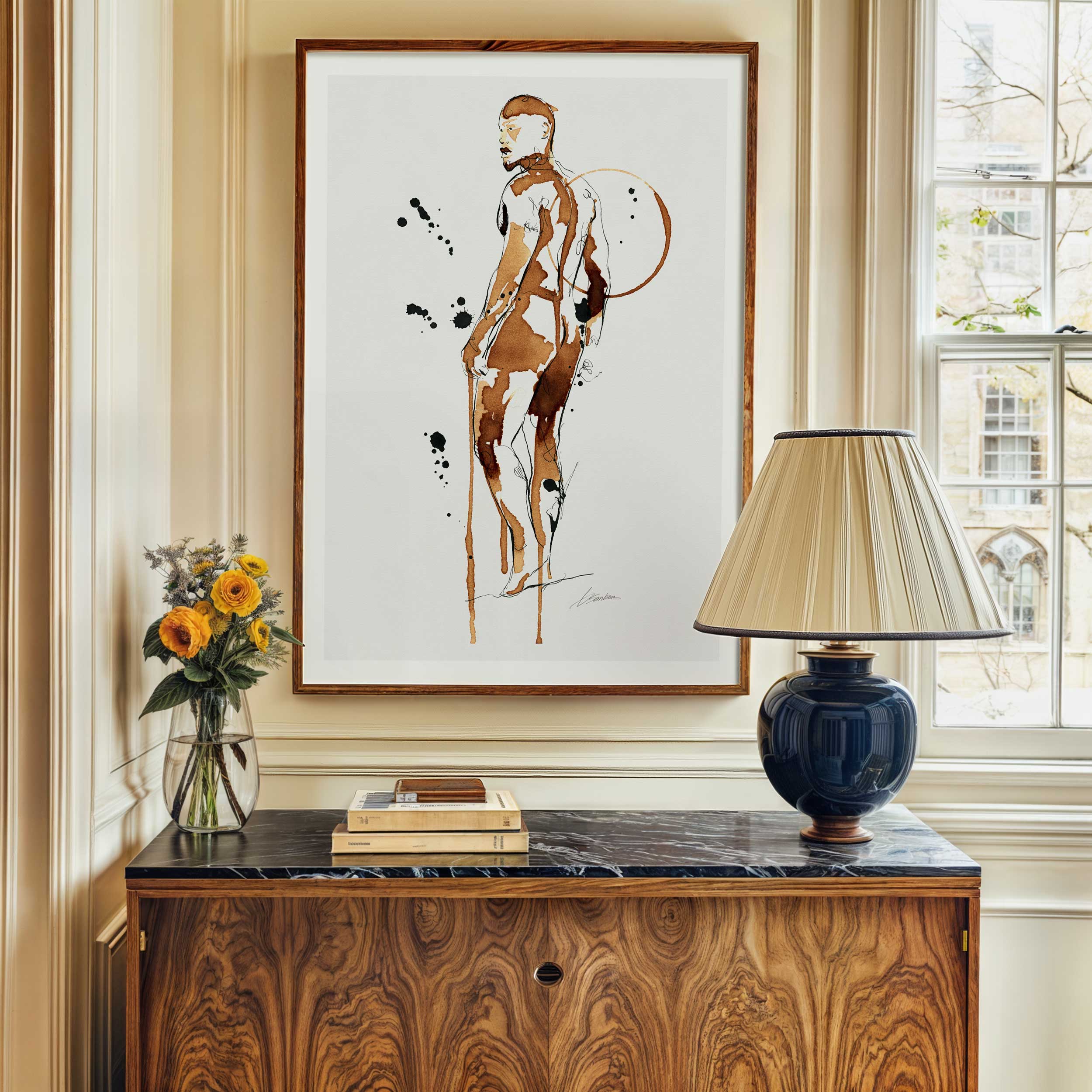 Golden Drips on a Confident Booty – Art Print Artist Brenden Sanborn