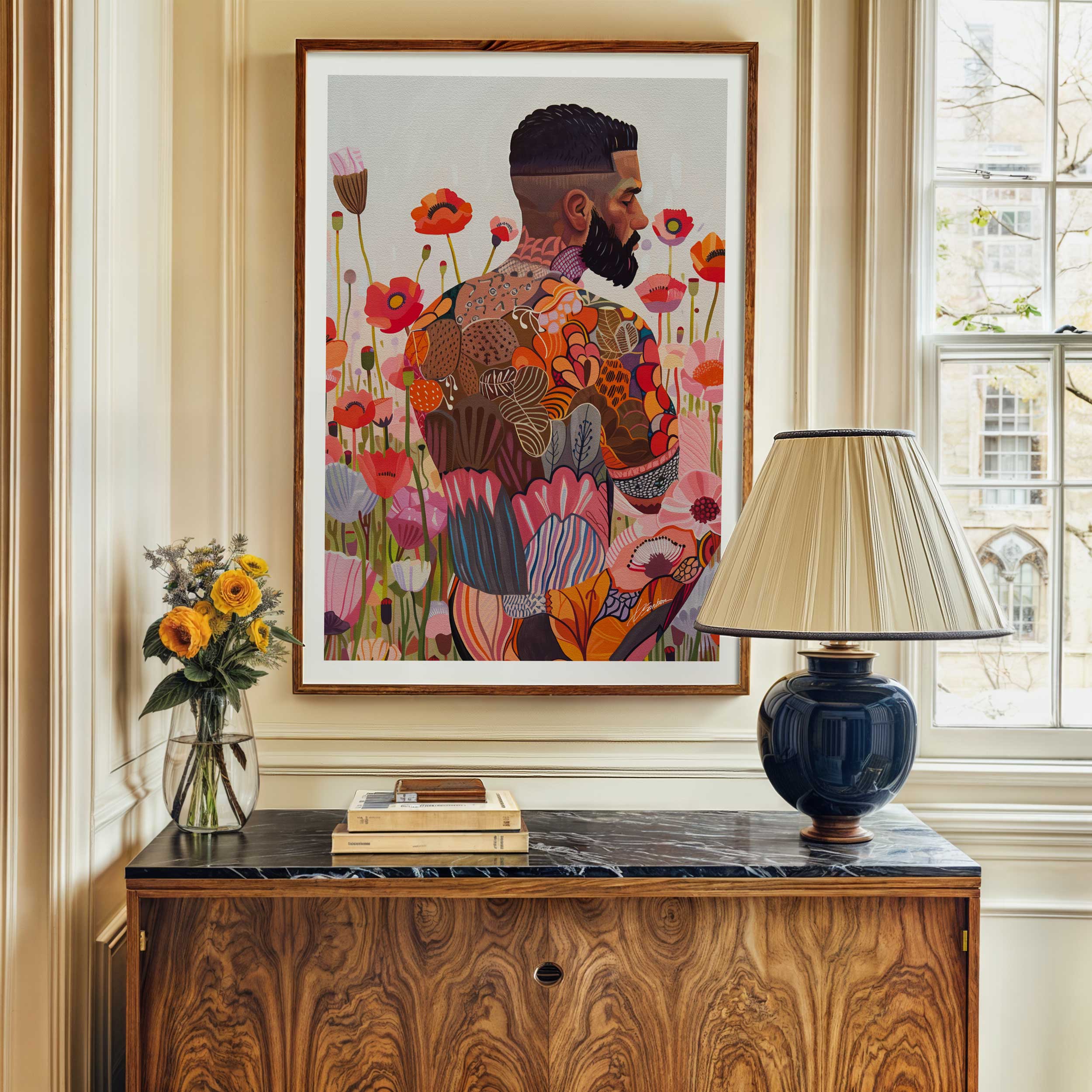 Where Flowers Meet Skin – Art Print Artist Brenden Sanborn