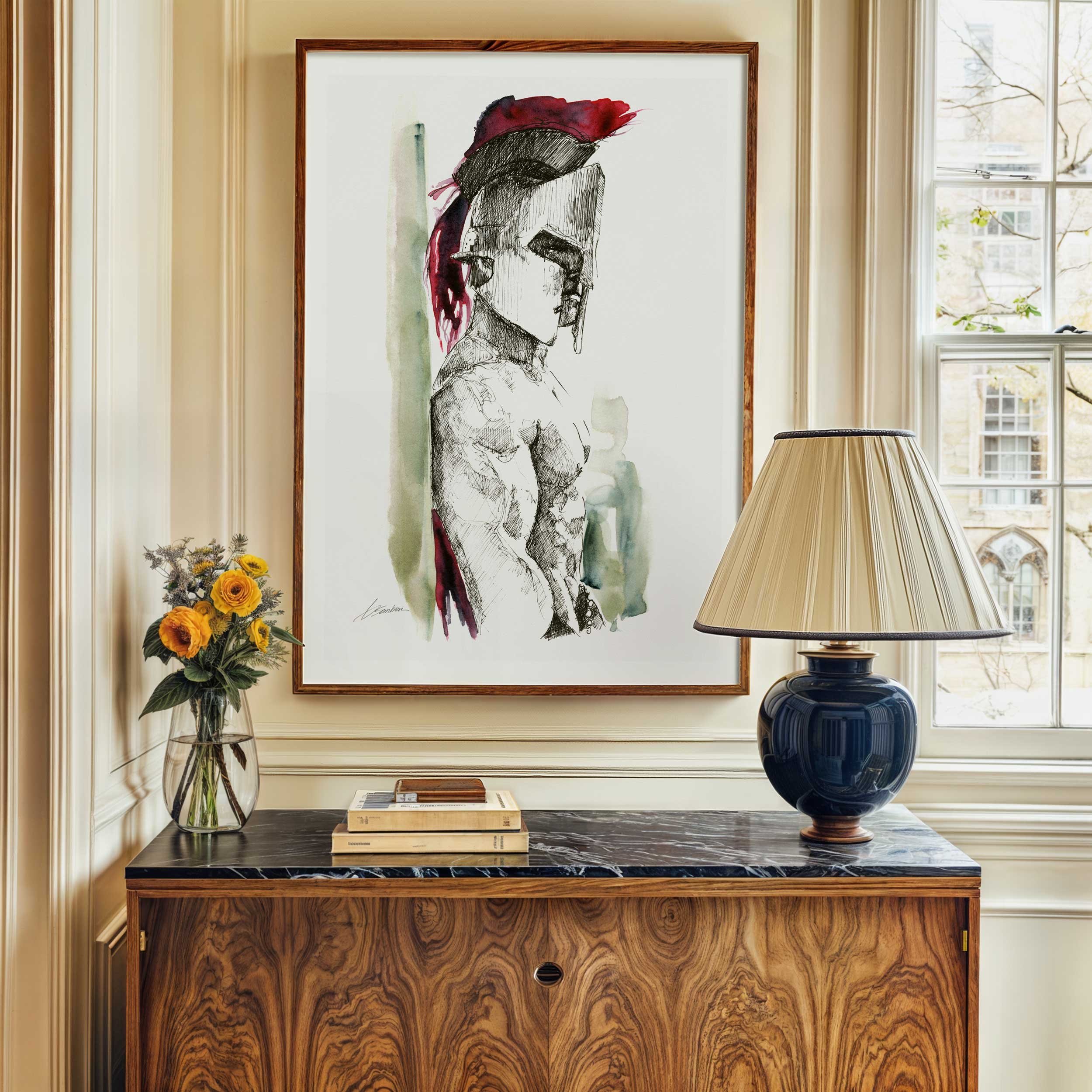 The Warrior’s Quiet Strength – Art Print Artist Brenden Sanborn