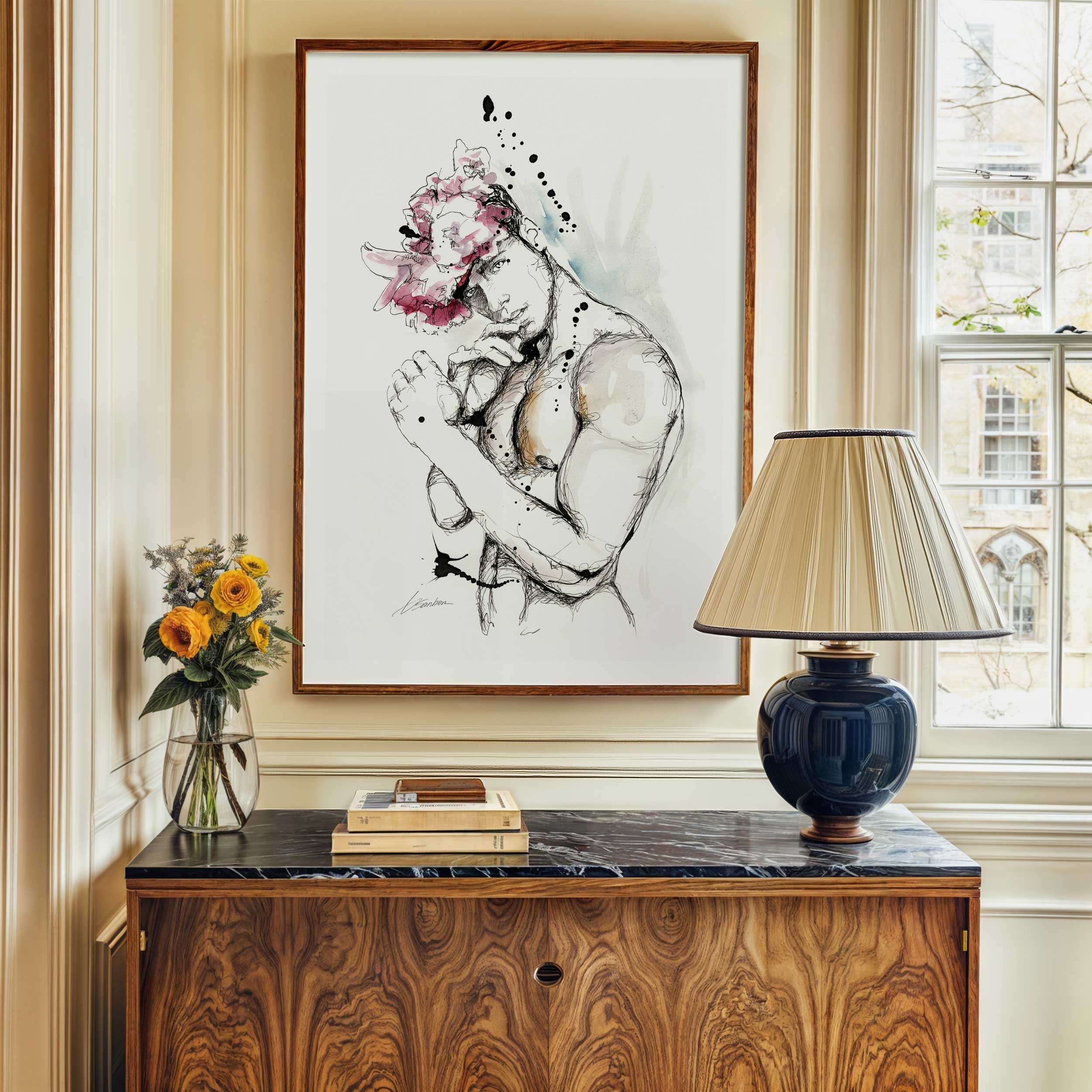 Softness in Strength and Bloom – Art Print Artist Brenden Sanborn