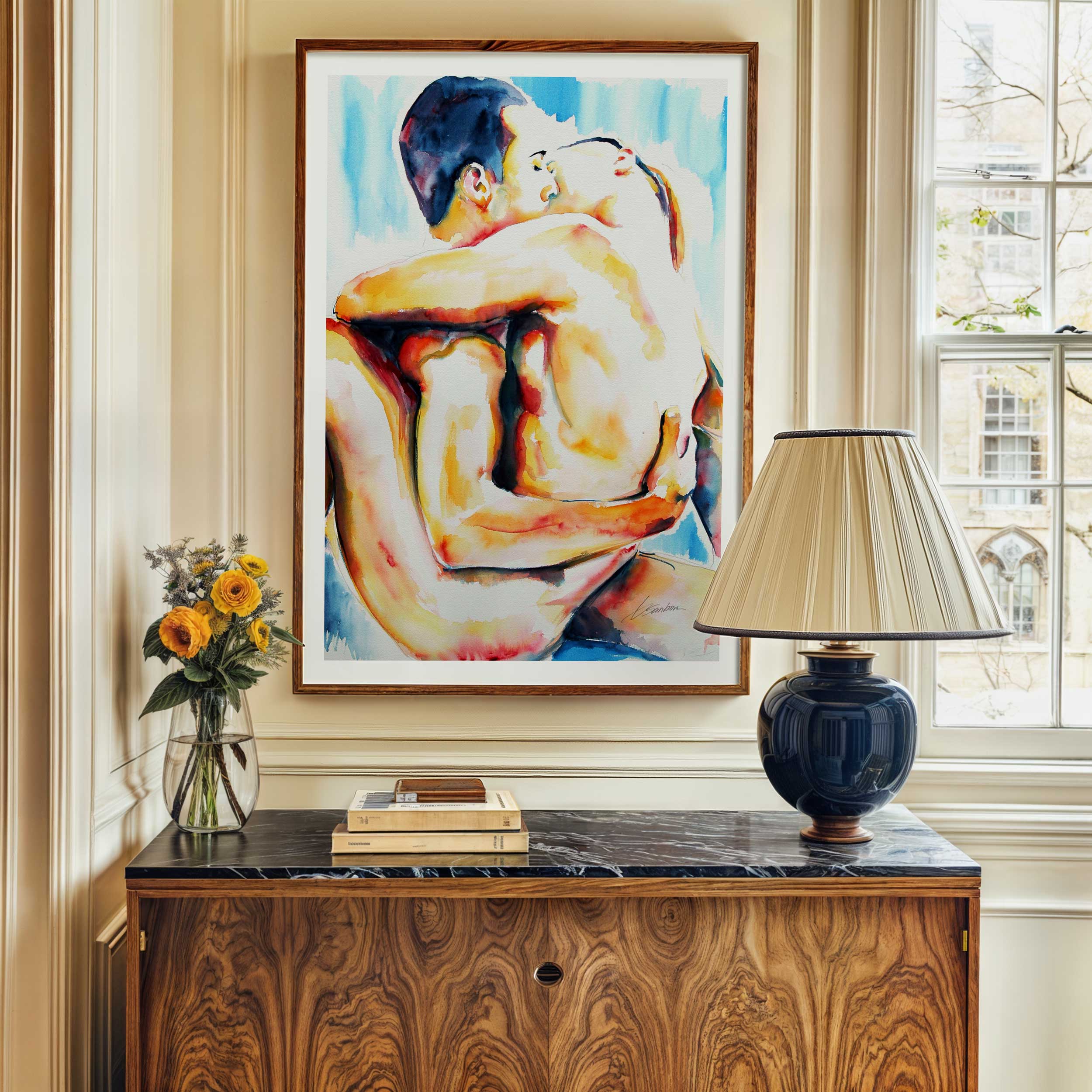 Wrapped in Passion and Warmth – Art Print Artist Brenden Sanborn