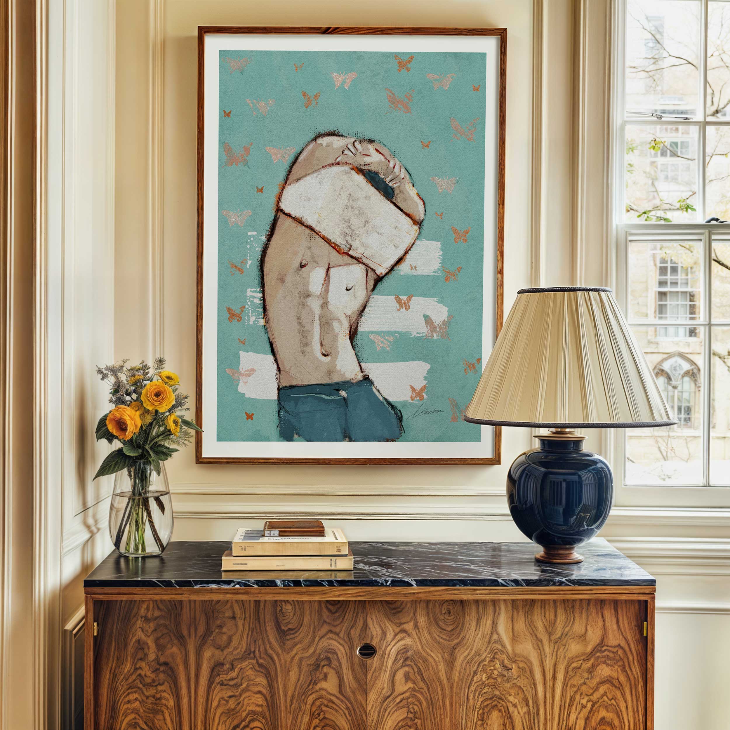 Butterflies and Bare Skin – Art Print Artist Brenden Sanborn