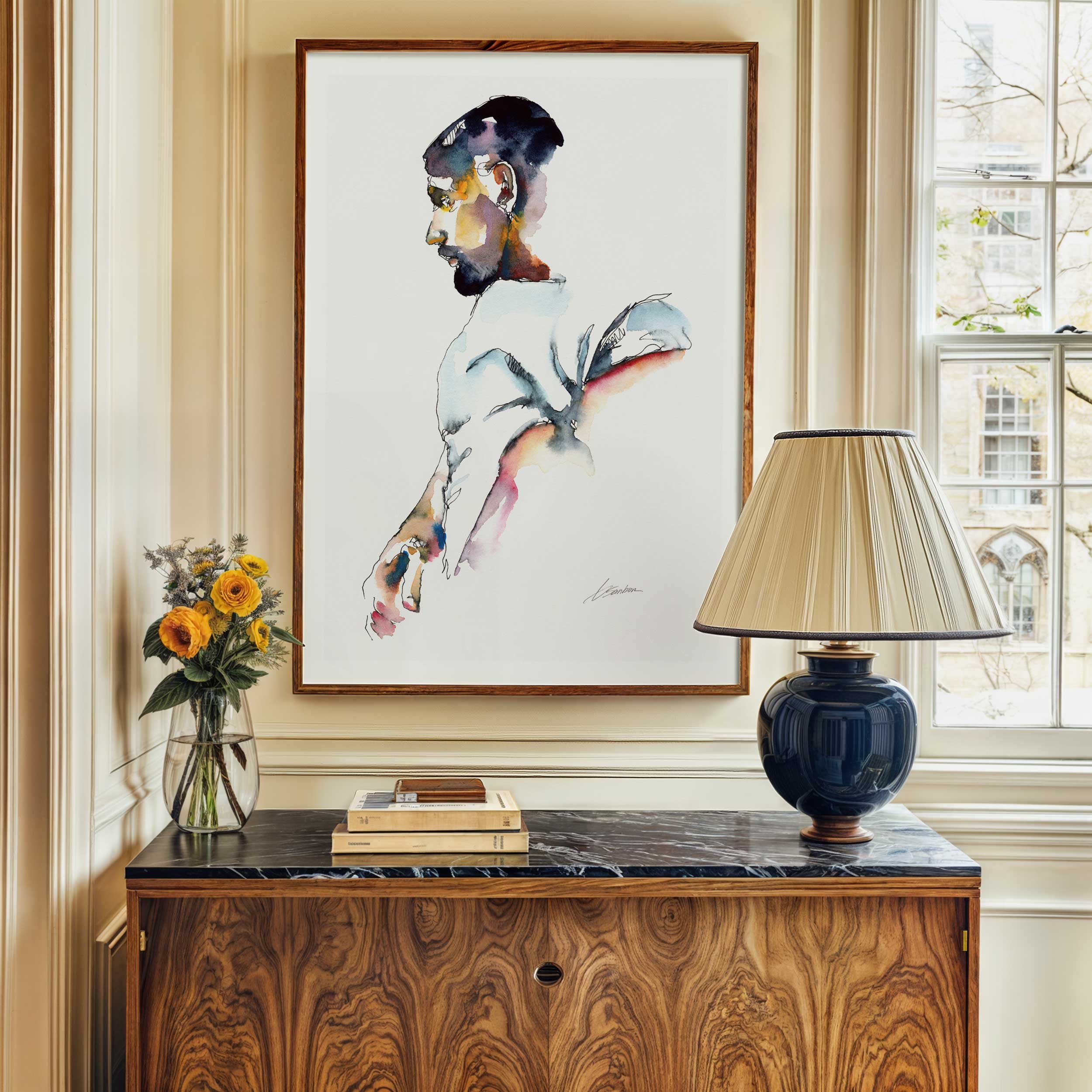 The Glance That Lingers – Art Print Artist Brenden Sanborn