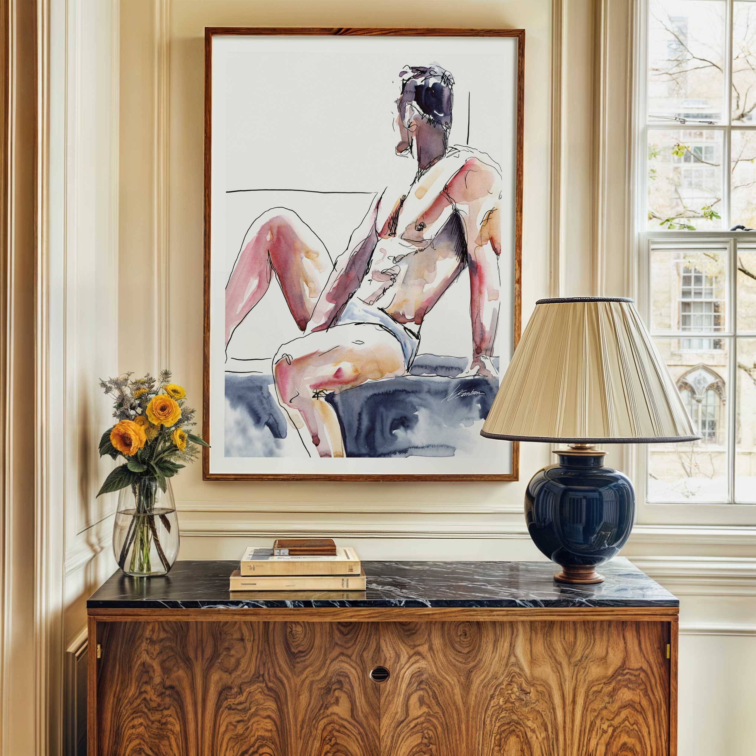 Sun-Kissed Lounging – Art Print Artist Brenden Sanborn