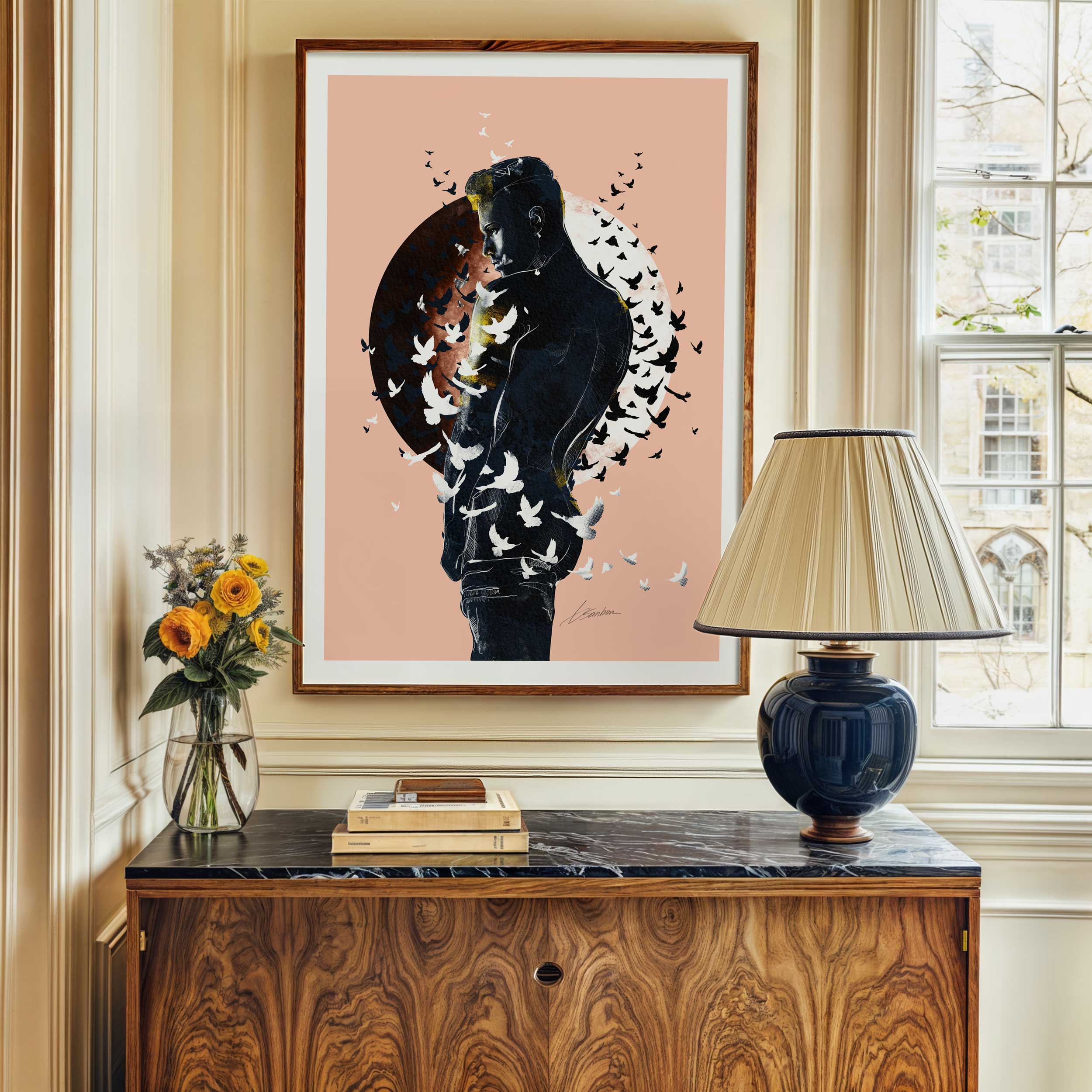 Whispers of the New Moon - Art Print Artist Brenden Sanborn