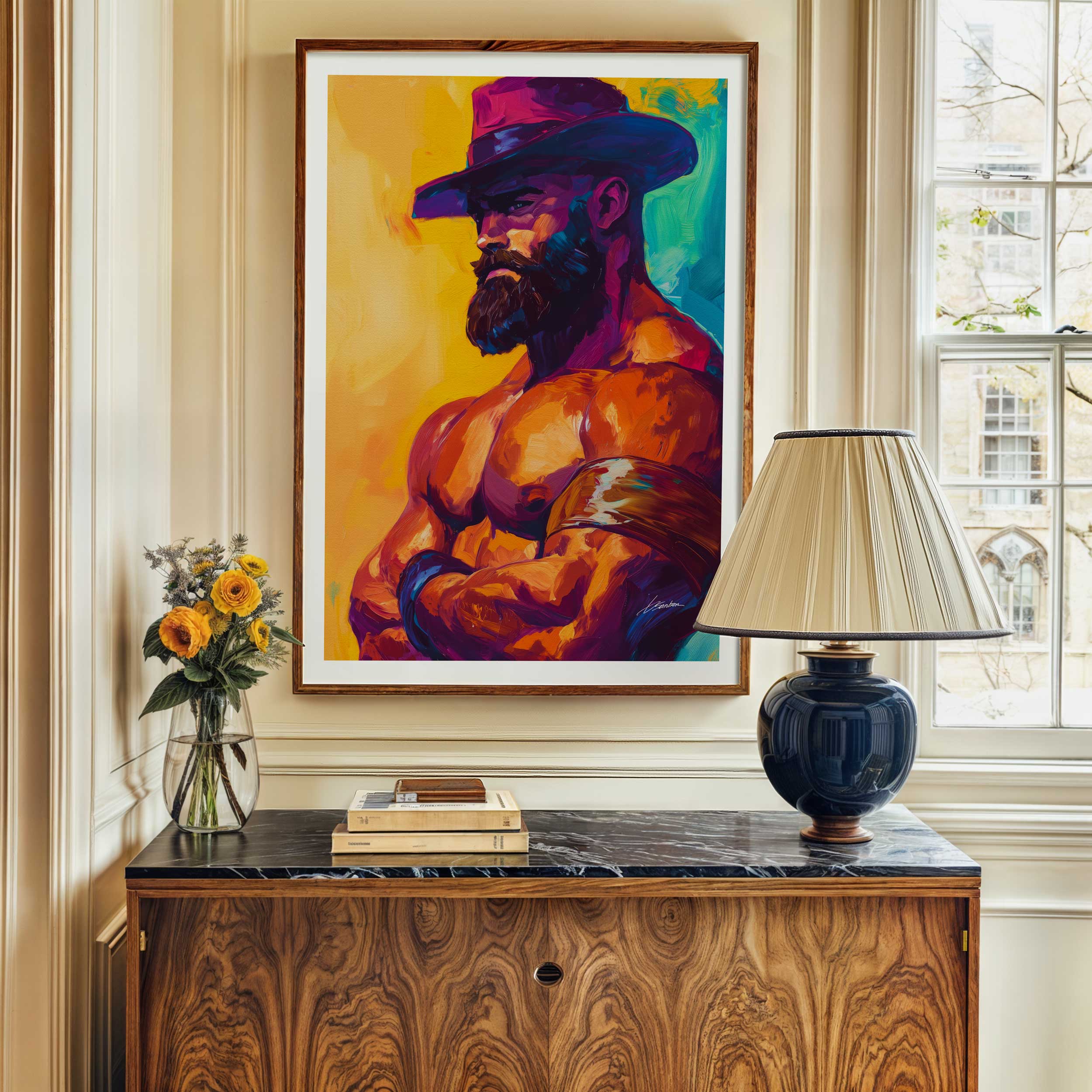 The Watchful Cowboy – Art Print Artist Brenden Sanborn