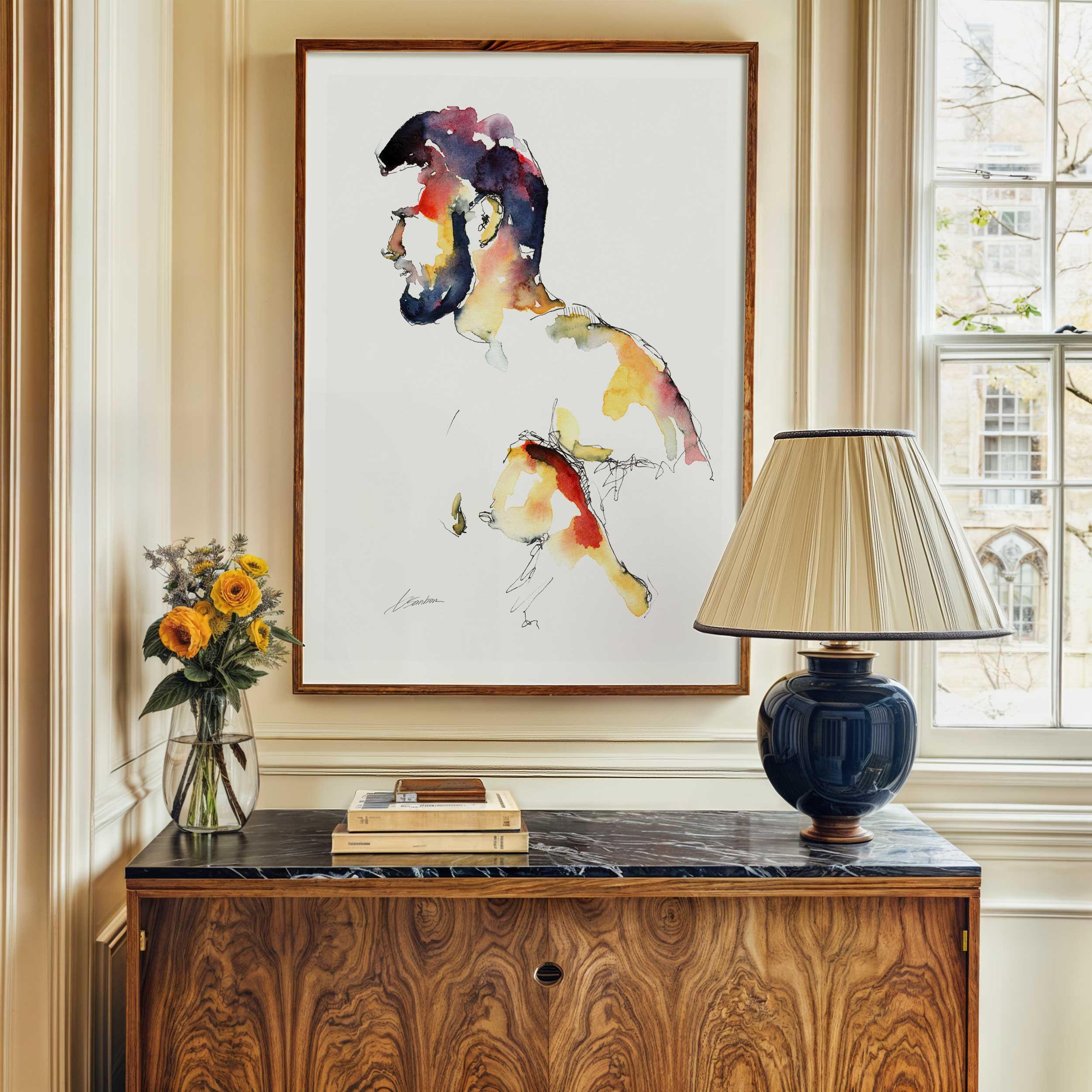 The Shape of Him in Motion – Art Print Artist Brenden Sanborn