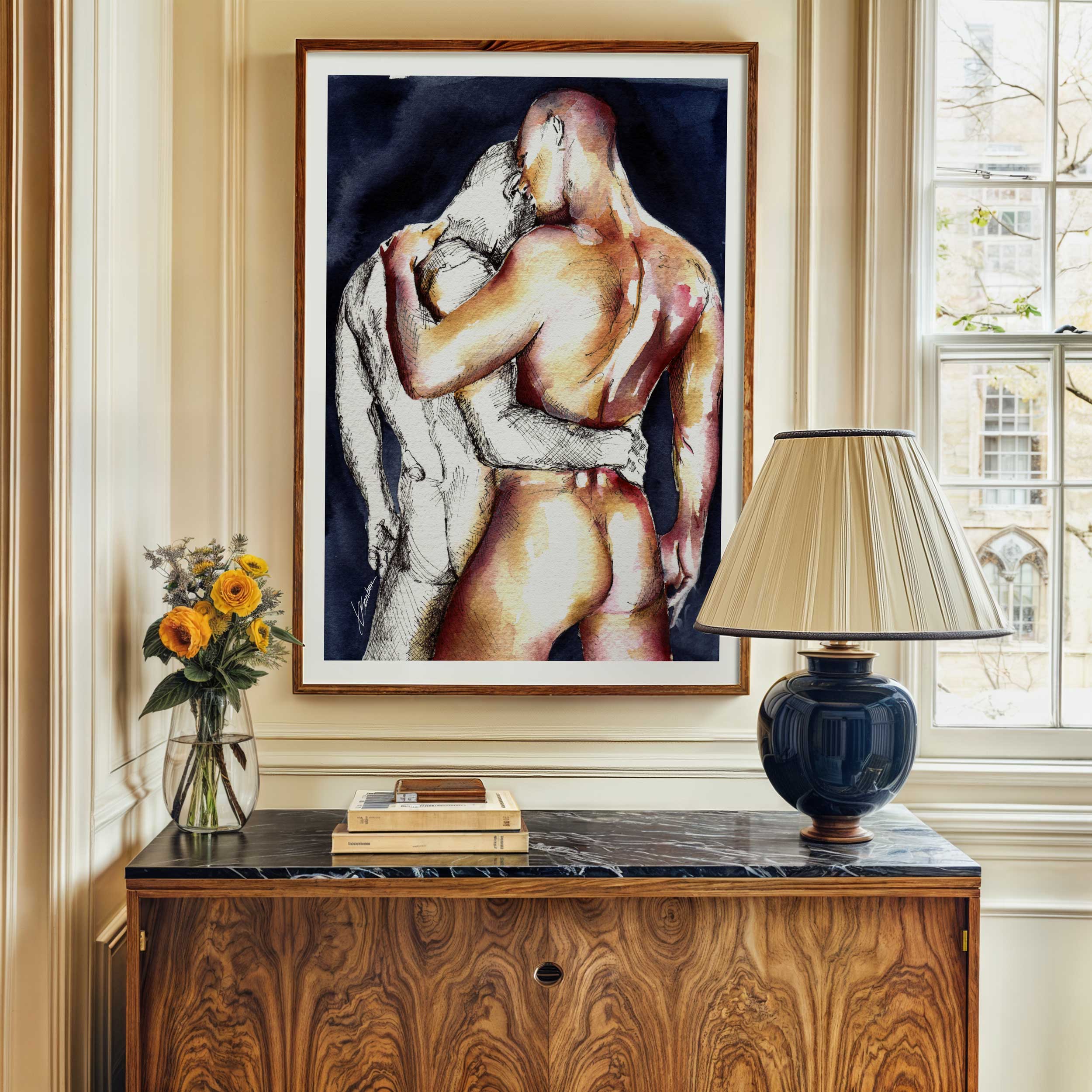 Two Lovers in Contrast – Art Print Artist Brenden Sanborn