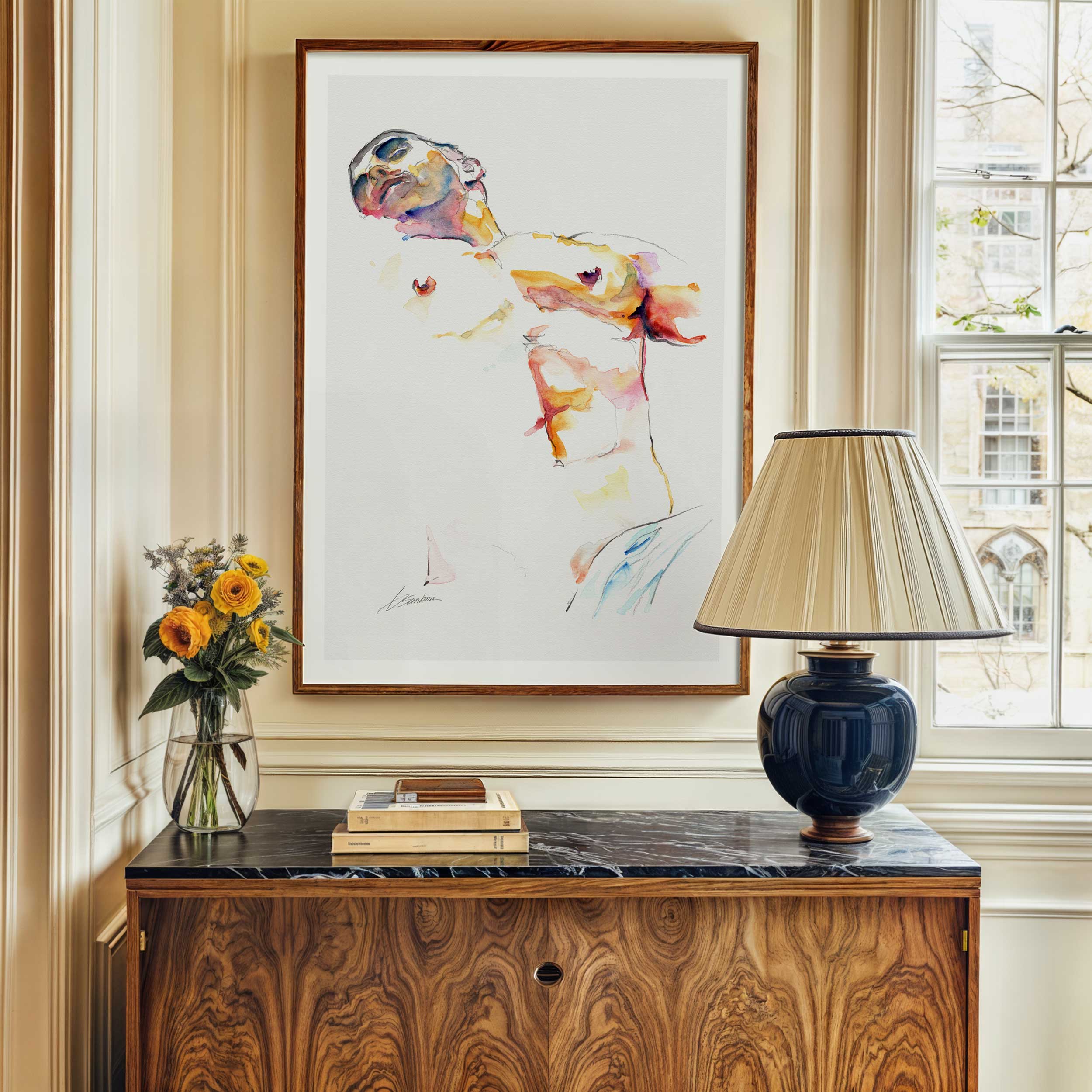 Reclined in Light – Art Print Artist Brenden Sanborn