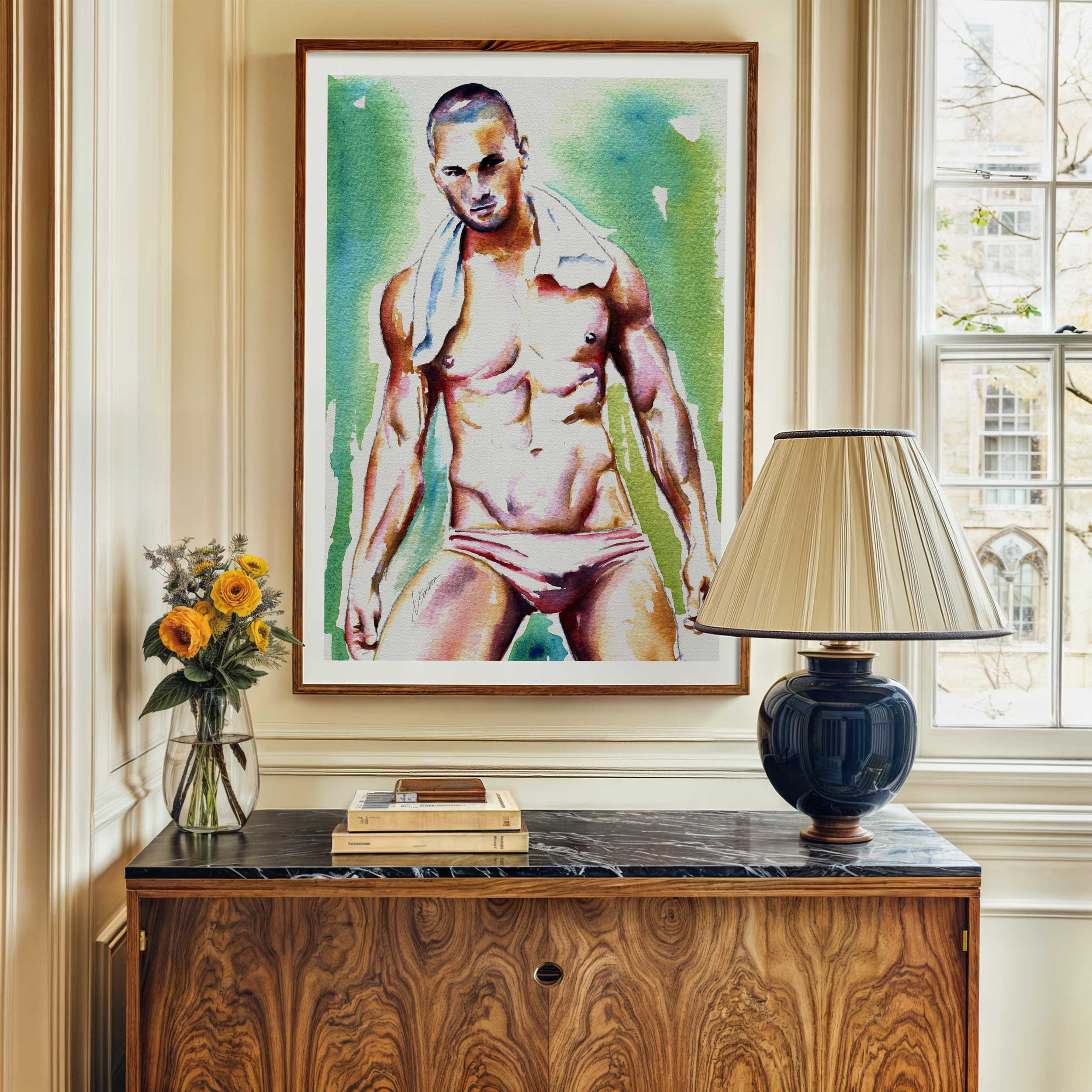 Heat After the Swim – Art Print Artist Brenden Sanborn