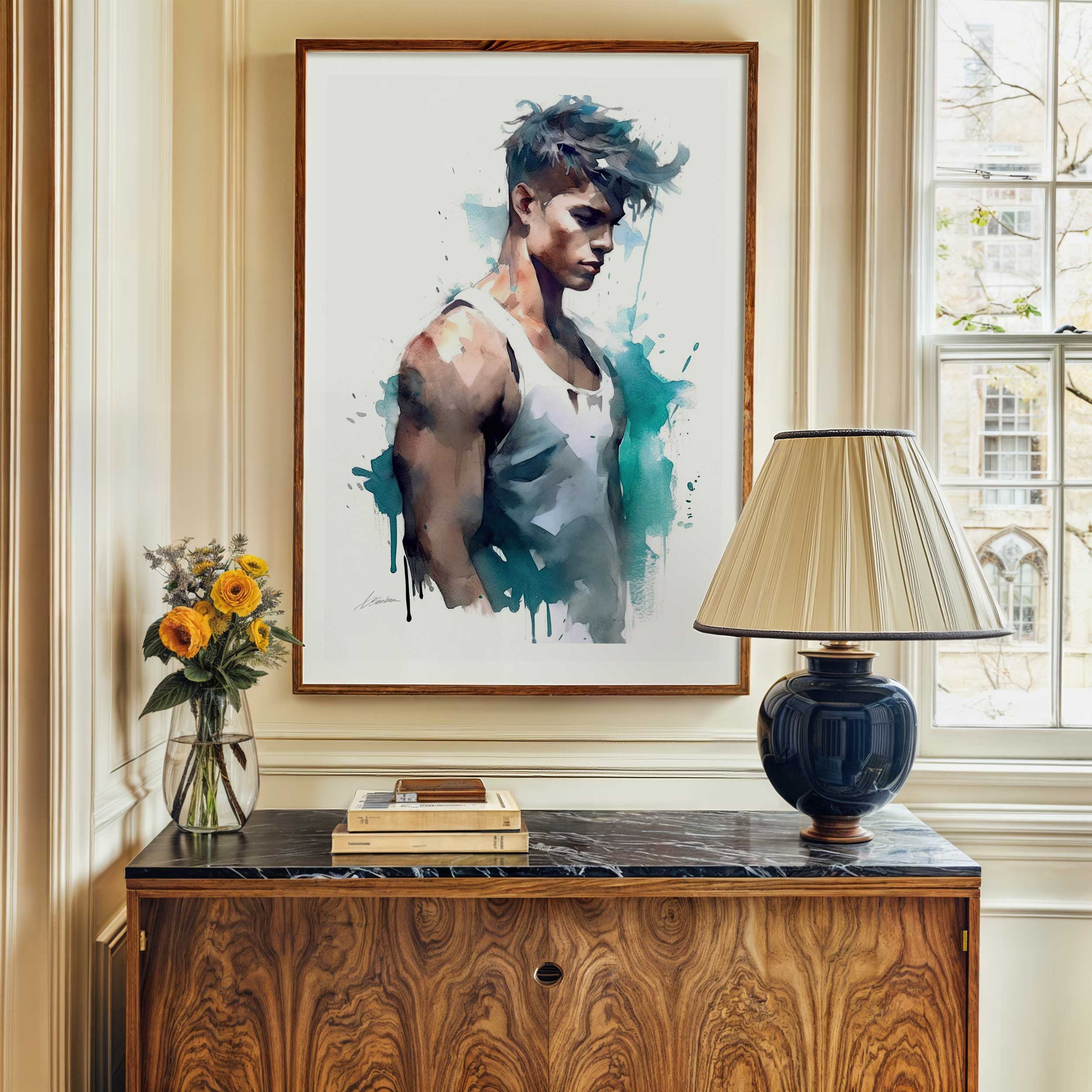 Drifting Thoughts in Blue – Art Print Artist Brenden Sanborn