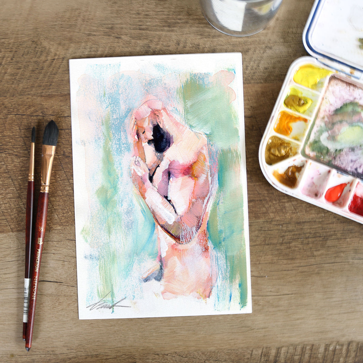 Where the Noise Hid – 6x9" Original Watercolor Artist Brenden Sanborn