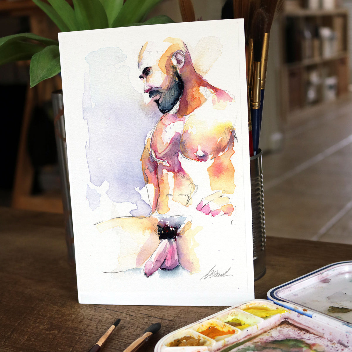 Tangled in Quiet – 6x9" Original Watercolor Artist Brenden Sanborn