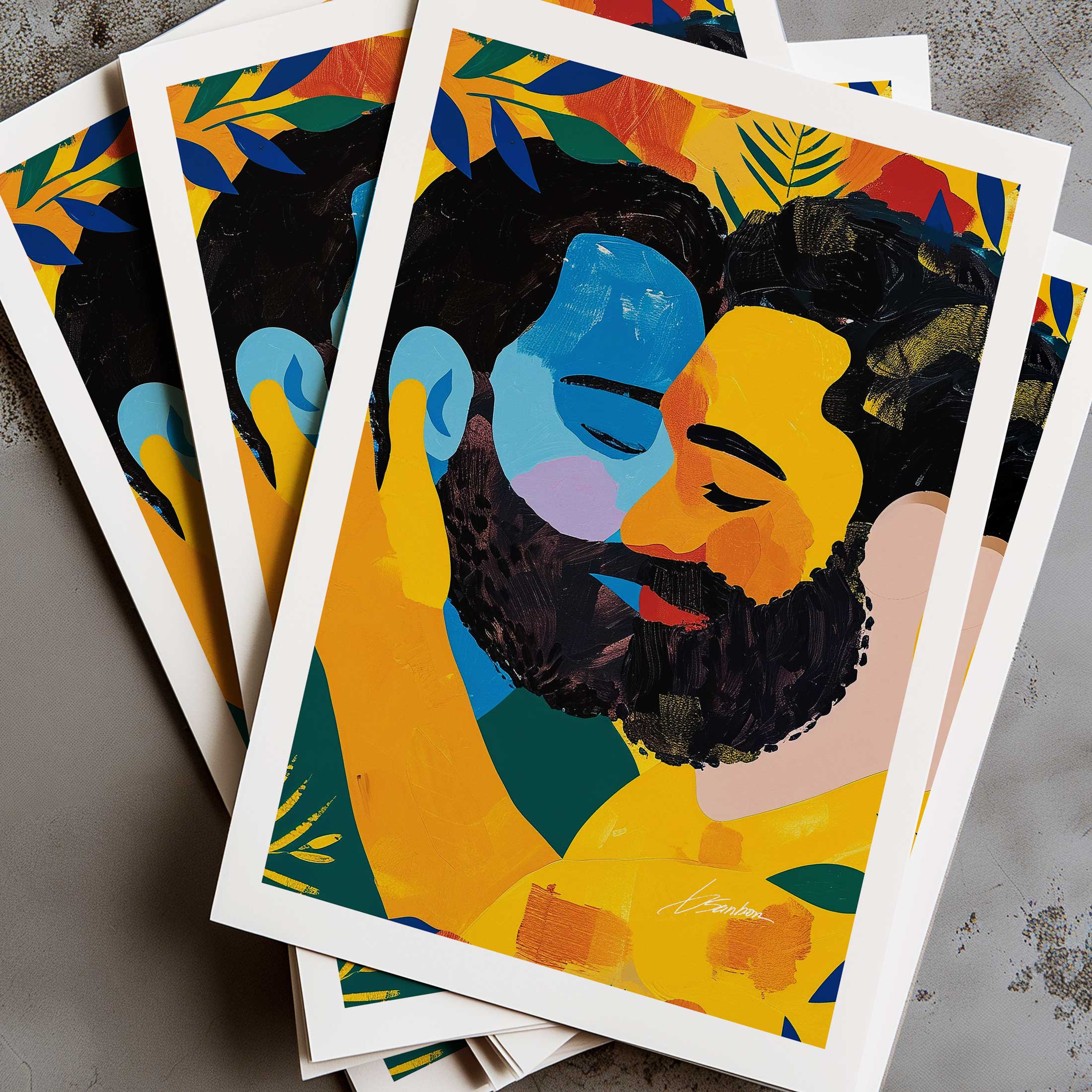 A Breath Before the Kiss – Art Print Artist Brenden Sanborn