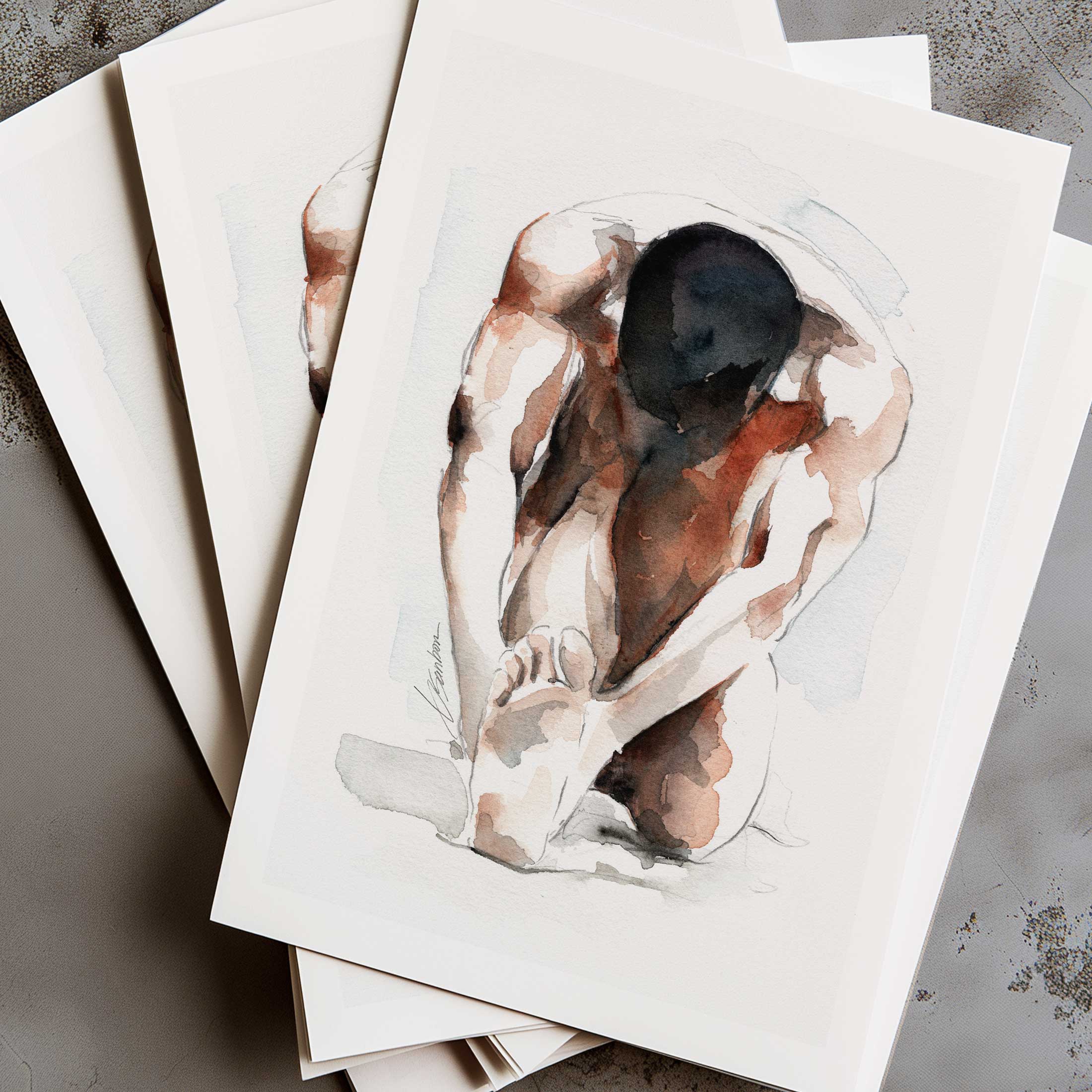 Folding Into Stillness – Art Print Artist Brenden Sanborn